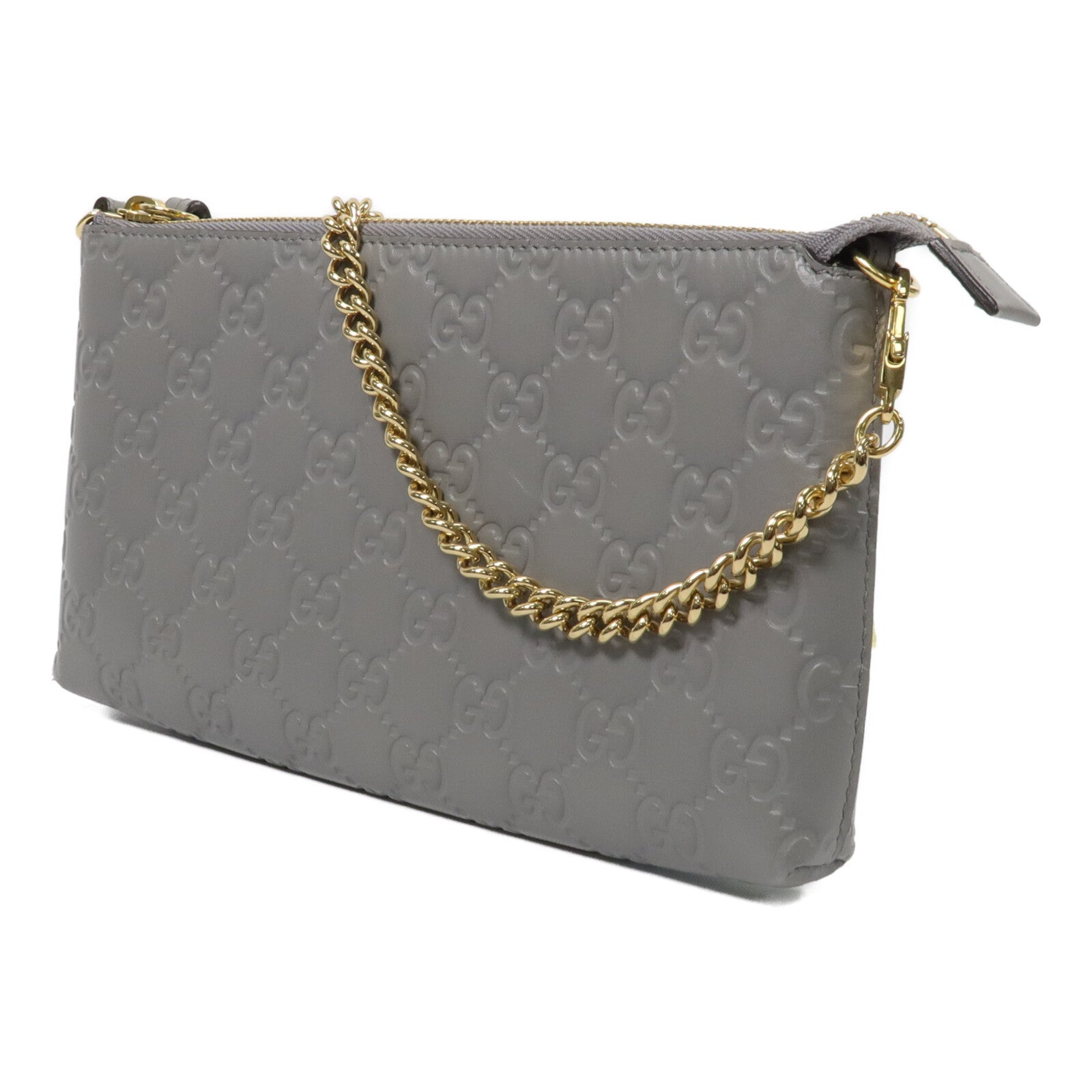 GUCCI 牛皮皮革Wallet On Chain手挽袋