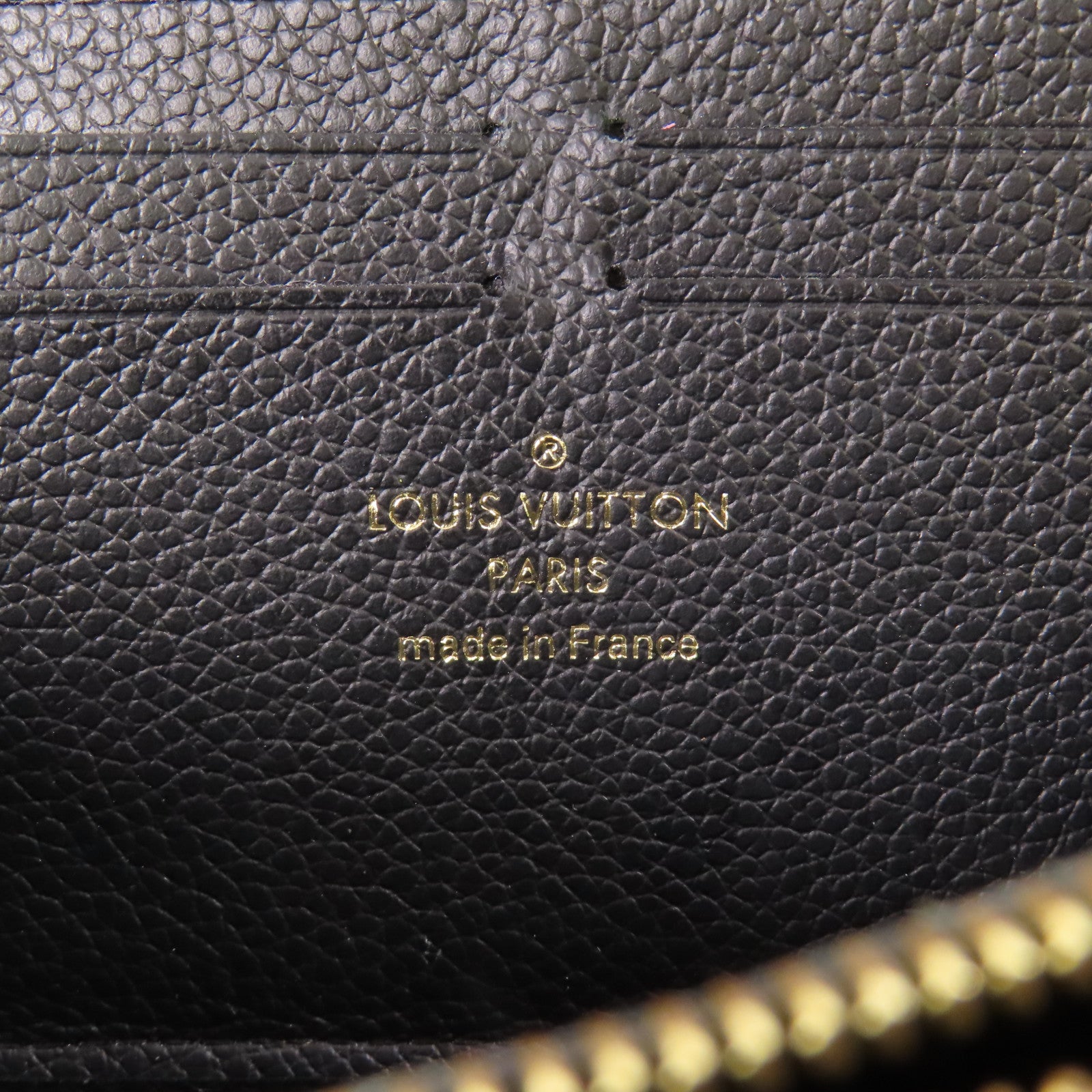 LOUIS VUITTON Monogram Empreinte Clemence Wallet金扣長錢包