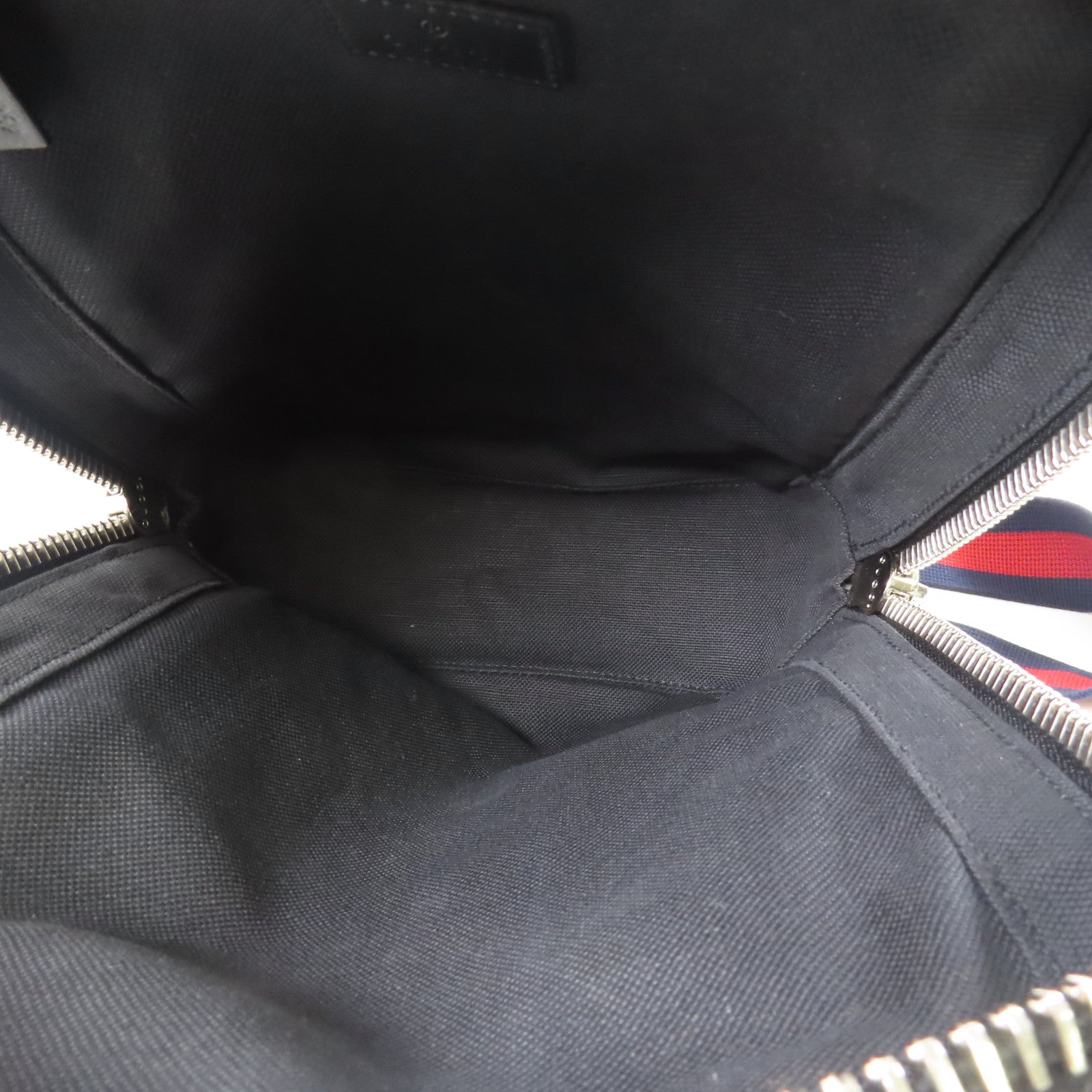 GUCCI 塗層帆布Black Sling Backpack銀扣斜孭袋