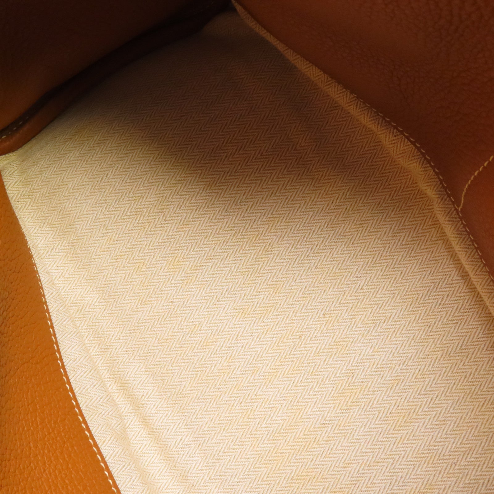 HERMES Clemence皮革Pursangle 31銀扣手挽袋Gold