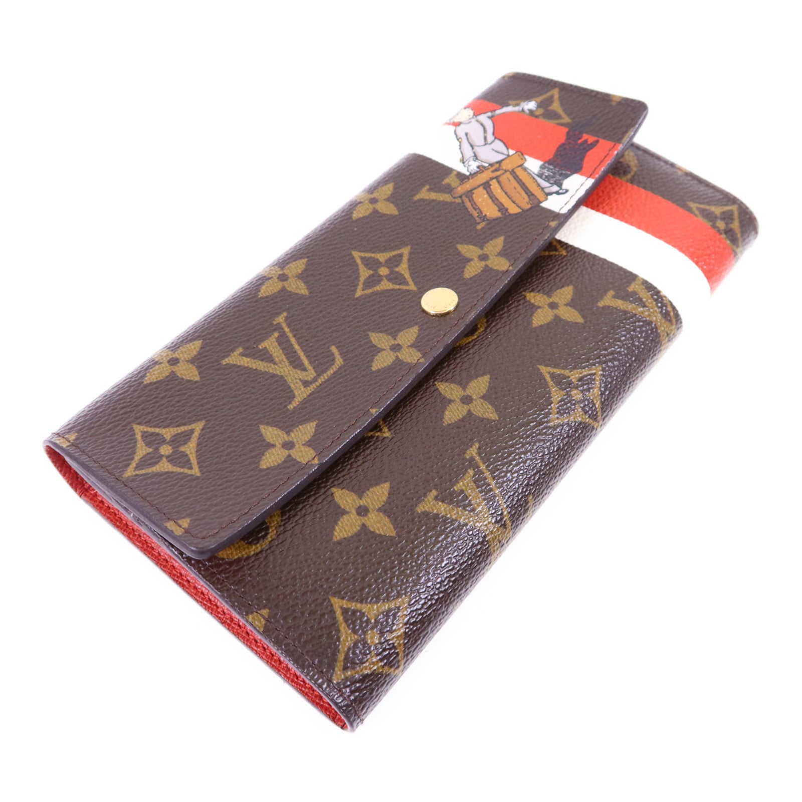 LOUIS VUITTON Monogram Groom Portefeuille Sarah金扣長錢包