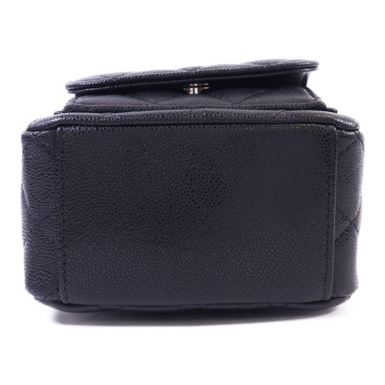 CHANEL 【激減優惠】牛皮皮革Mini Backpack銀扣背包
