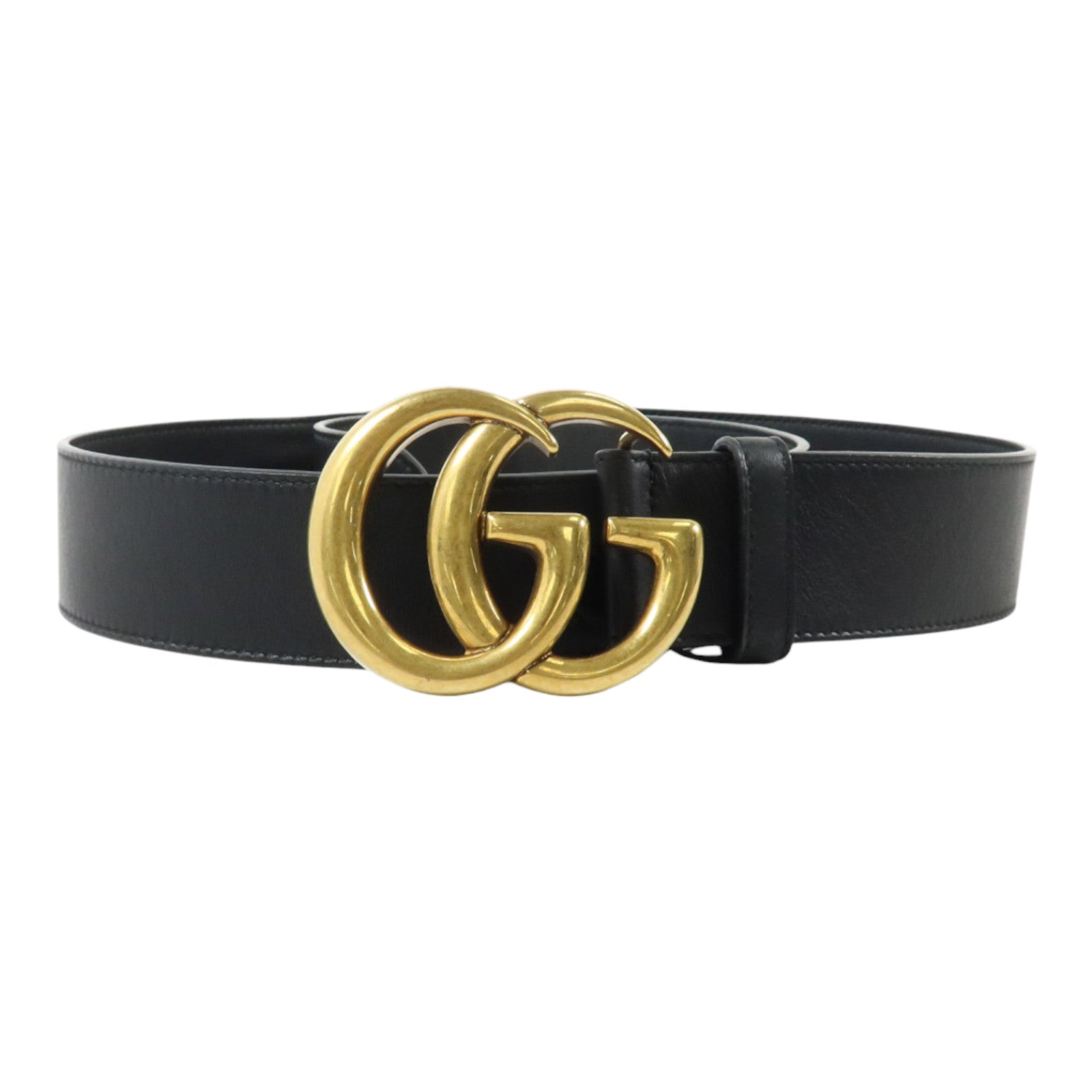 GUCCI 牛皮皮革GG Marmont Belt 85cm金扣皮帶