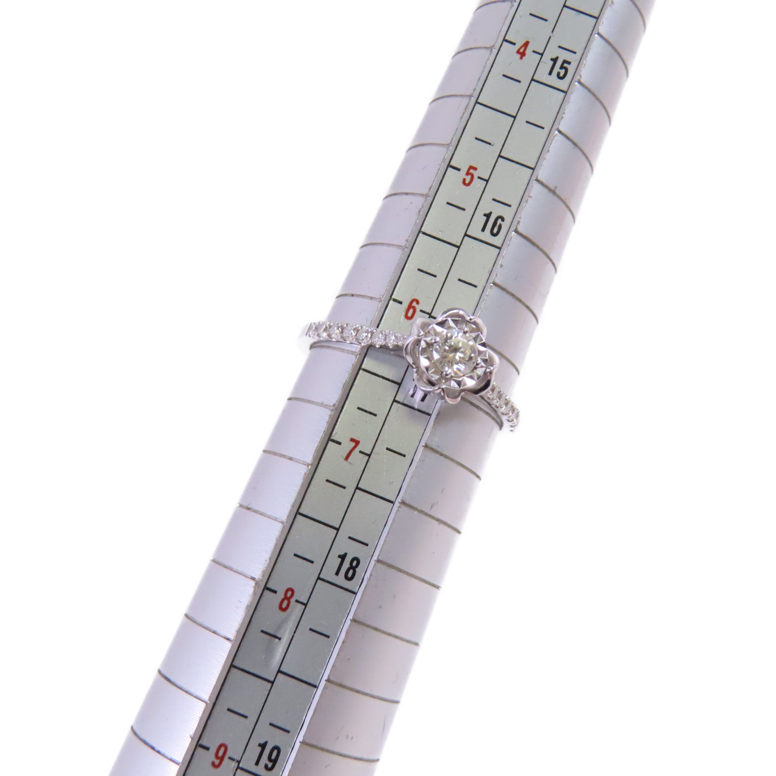 JEWELRY 18K白金/鑽石Diamond Ring戒指US#6.25