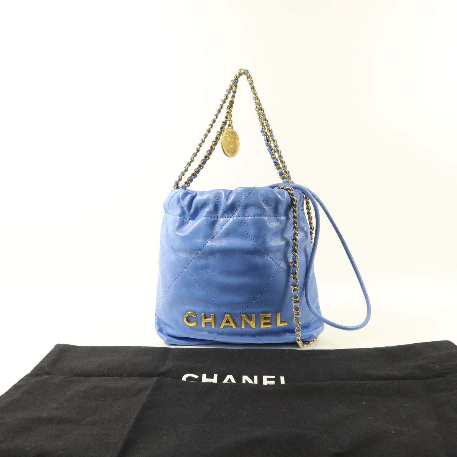 CHANEL 羊皮皮革Chanel 22 Mini手挽肩背兩用袋