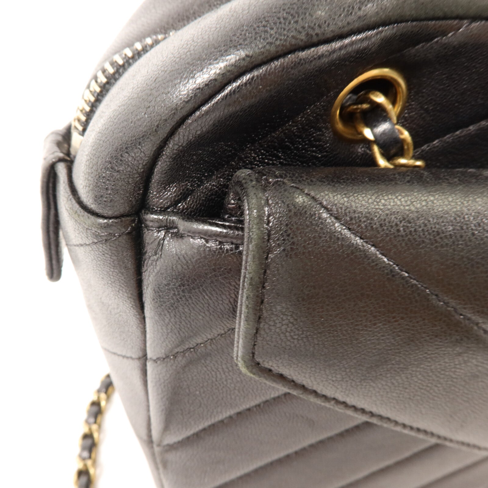 CHANEL 羊皮皮革Chain Shoulder鏈帶肩背袋