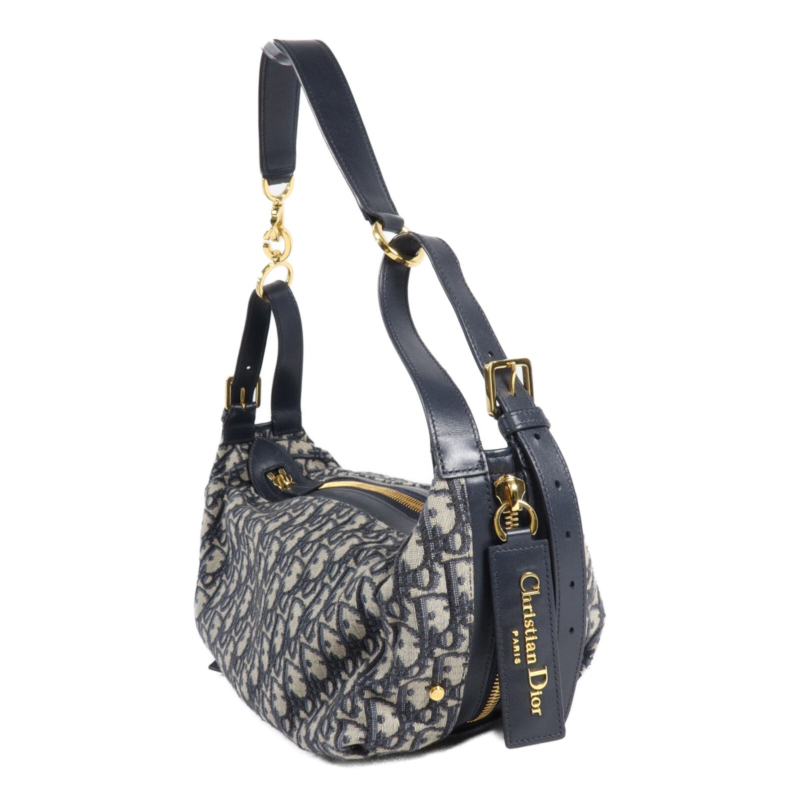 Dior 帆布Medium D-Journey Bag肩背袋