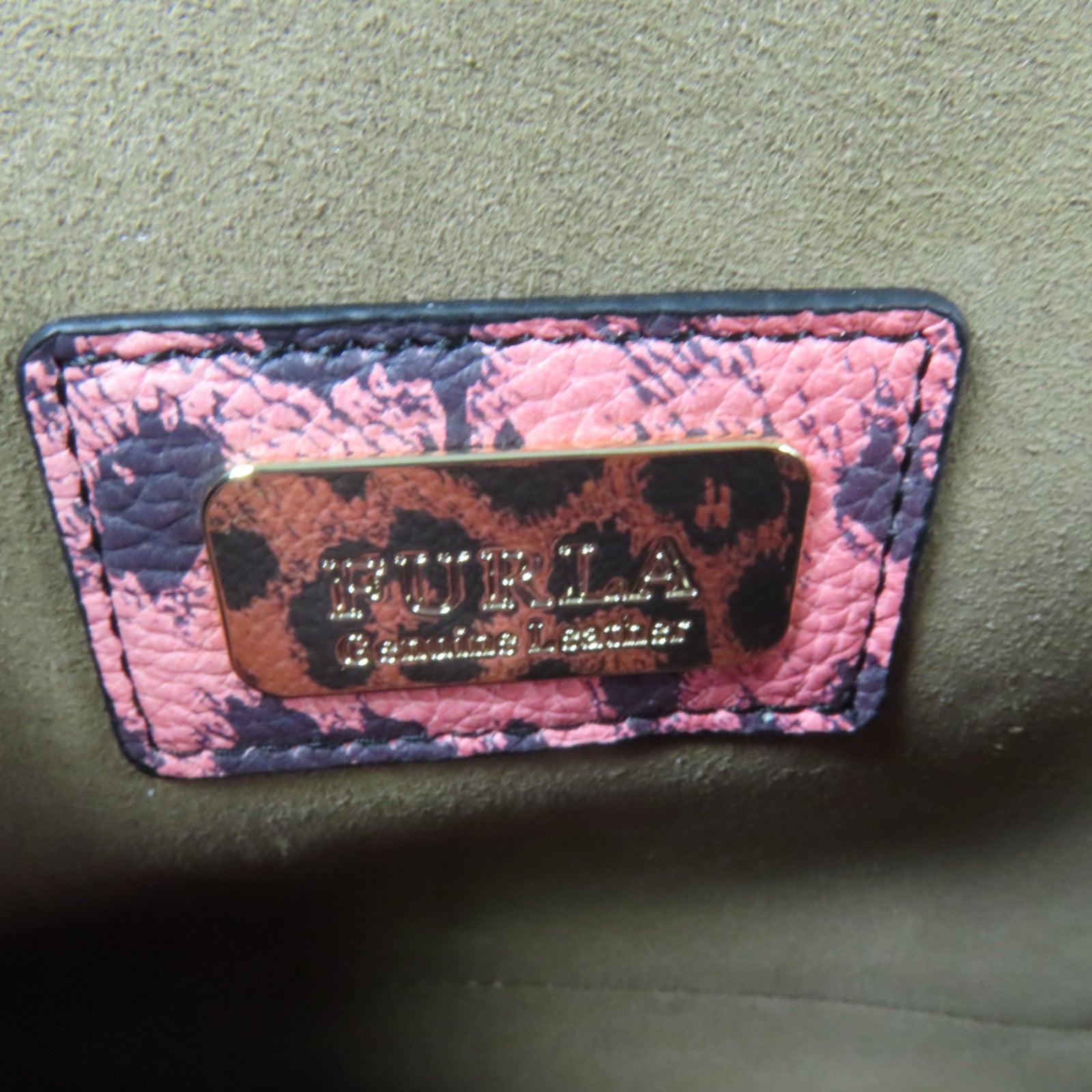 Furla 牛皮皮革Shoulder Bag金扣肩背袋