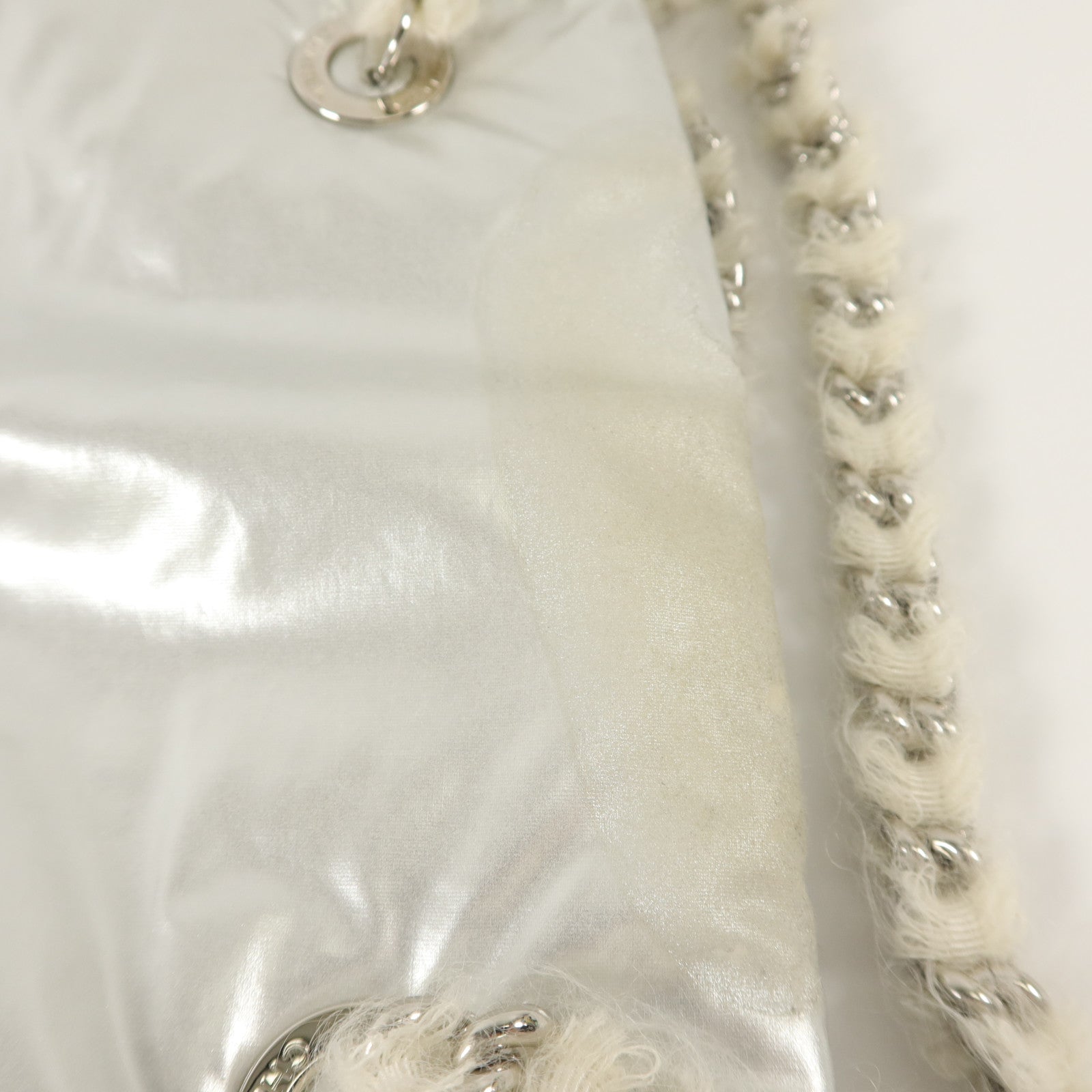 CHANEL Vinyl/Mohair CC Bonbons Tote手挽袋
