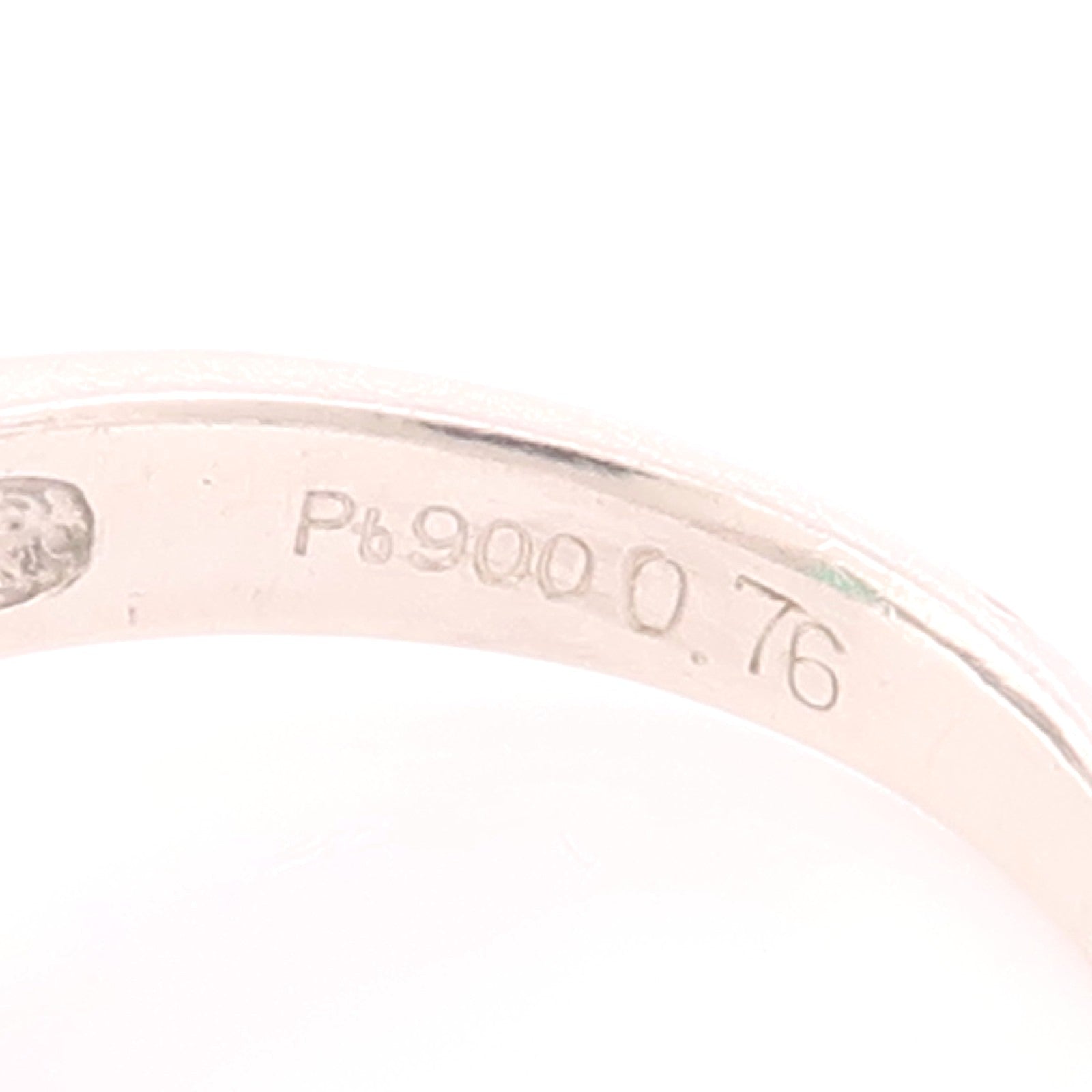 JEWELRY 【激減優惠】PT900鉑金Emerald Ring綠寶石/鑽石戒指