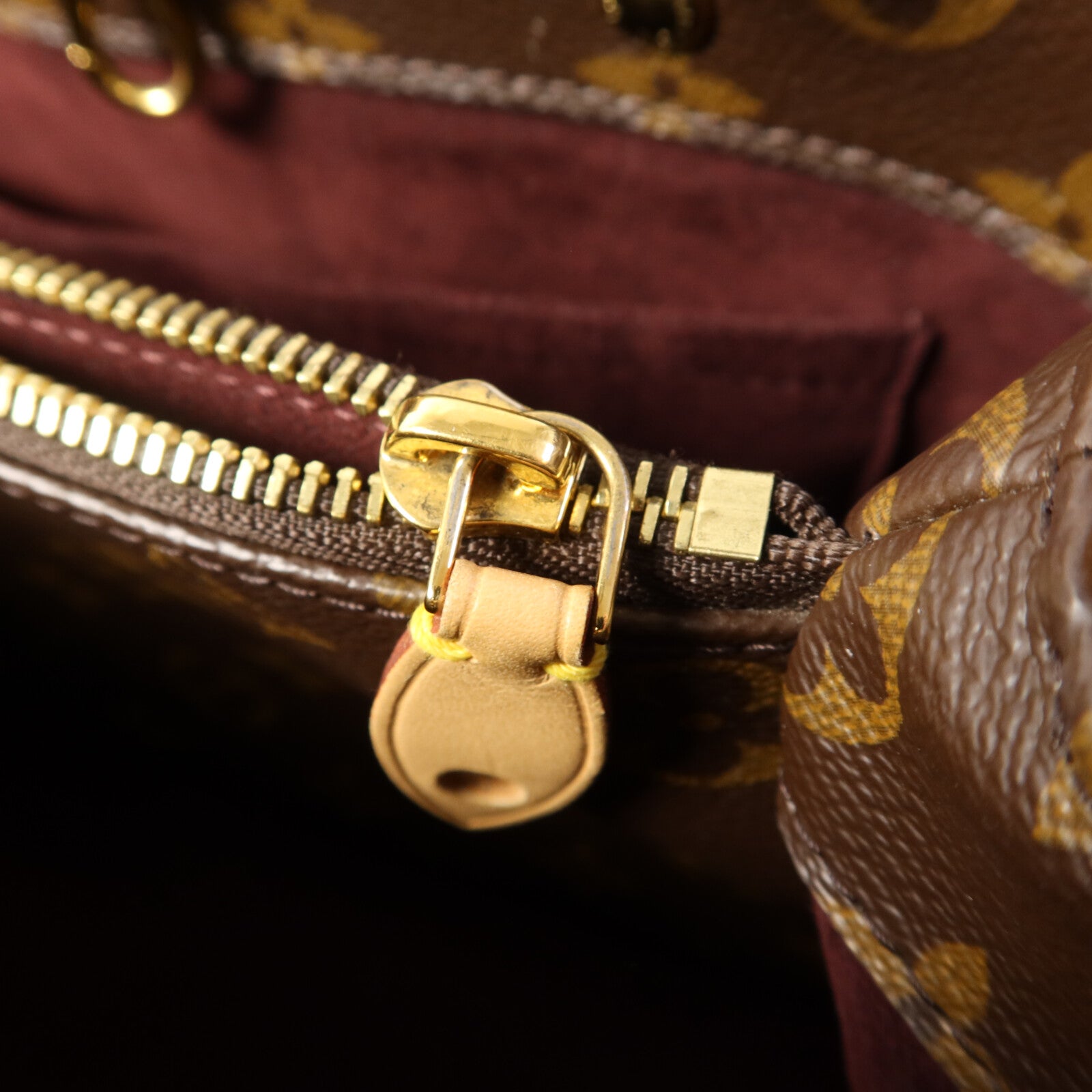 LOUIS VUITTON Monogram Montaigne BB金扣手挽肩背兩用袋棕色
