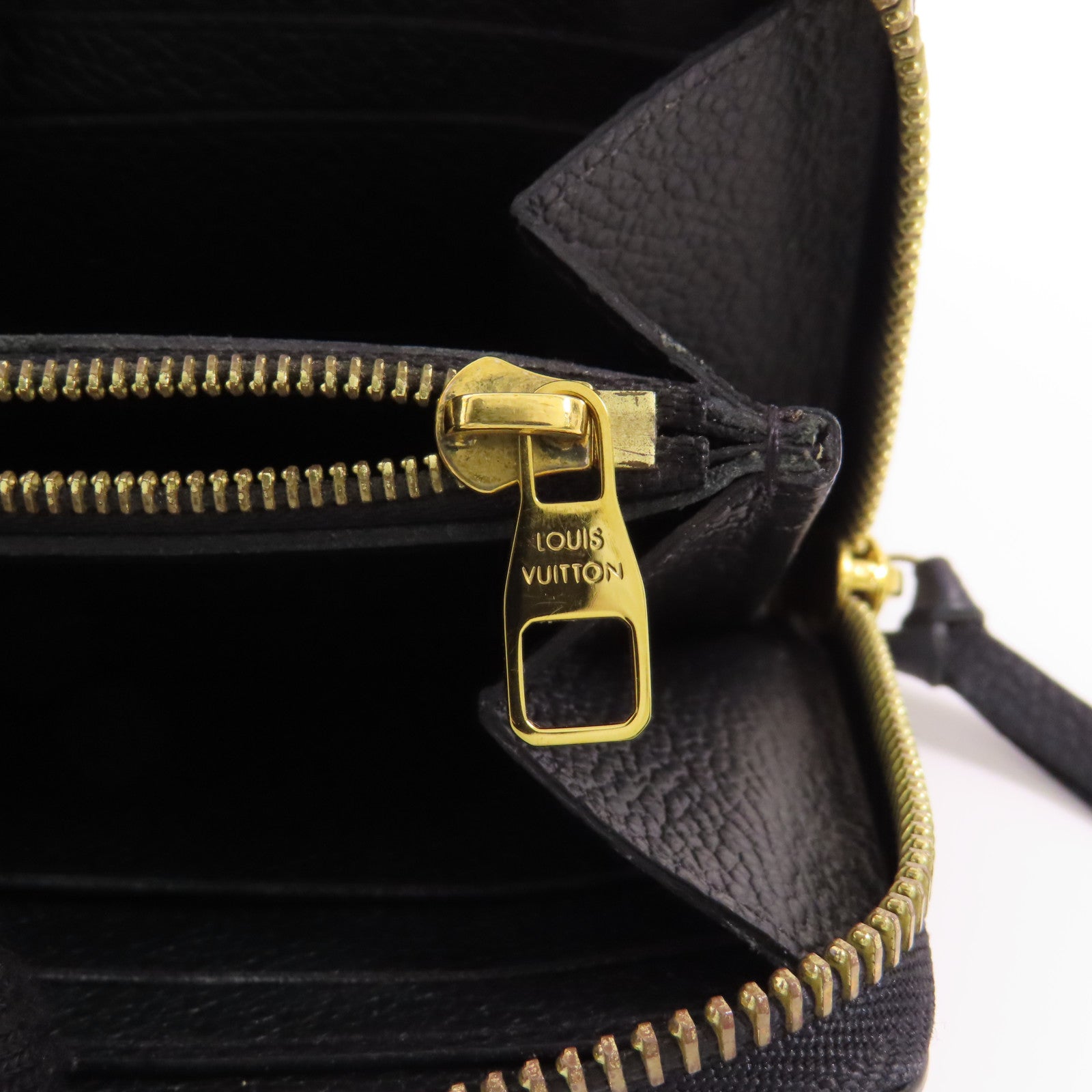 LOUIS VUITTON Monogram Empreinte Clemence Wallet金扣長錢包