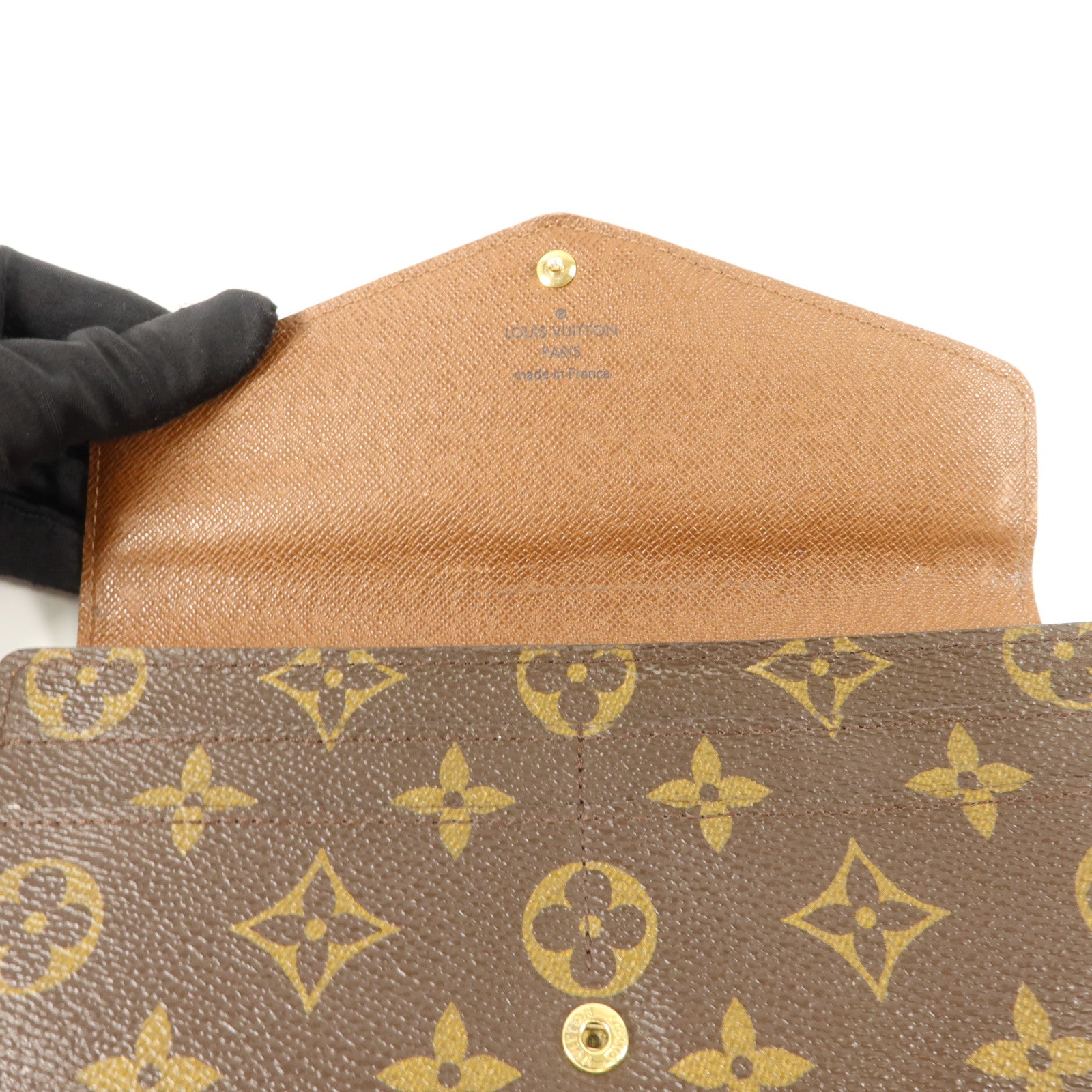 LOUIS VUITTON Monogram Portefeuille Sarah金扣長錢包