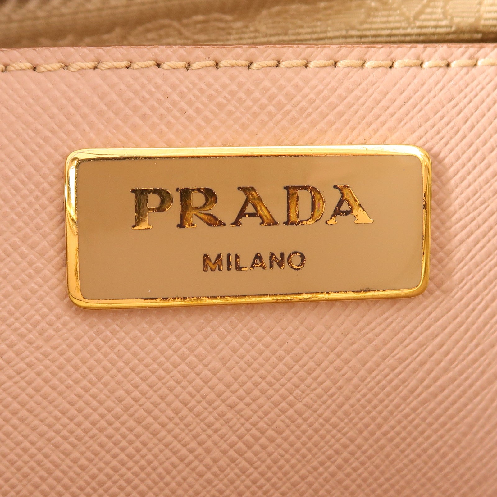 PRADA 牛皮皮革2 Way Shoulder Bag金扣手挽肩背兩用袋