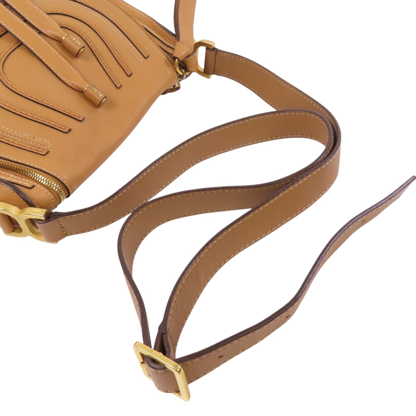 Chloe 牛皮皮革Shoulder Bag金扣肩背袋