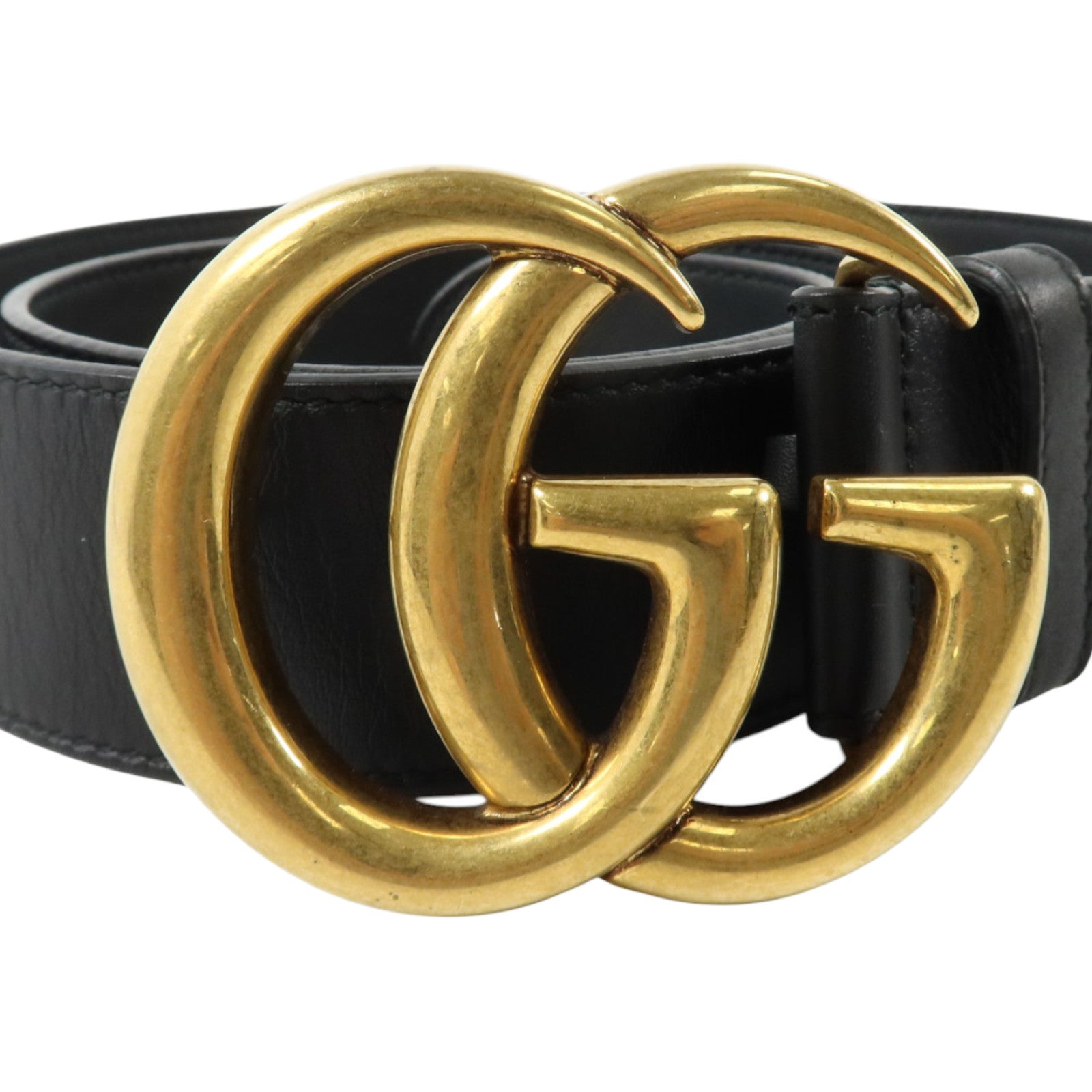 GUCCI 牛皮皮革GG Marmont Belt 85cm金扣皮帶
