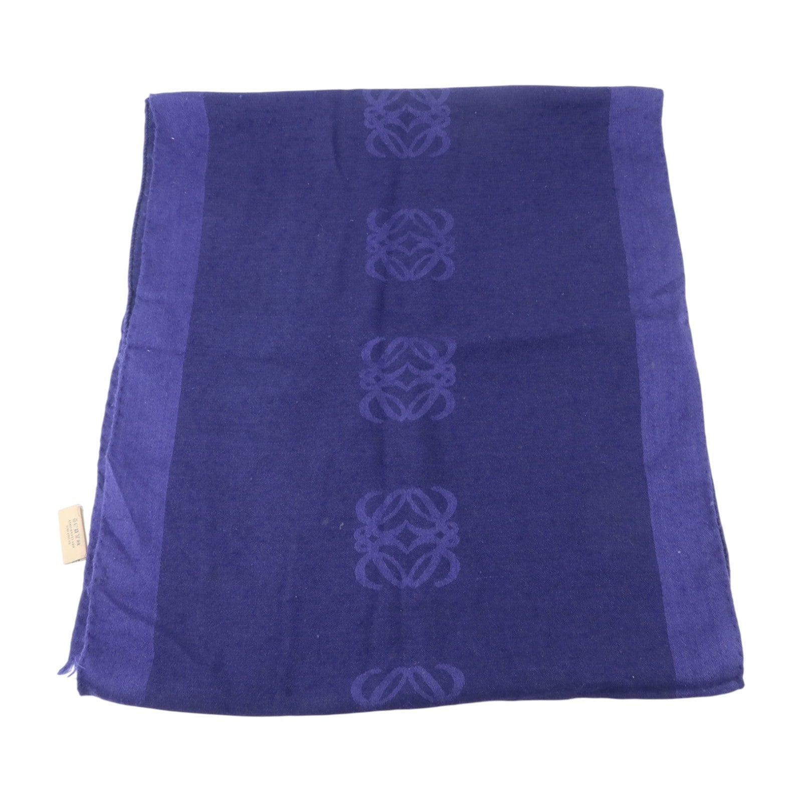 LOEWE 羊毛/絲質Anagram All-Over Scarf絲巾