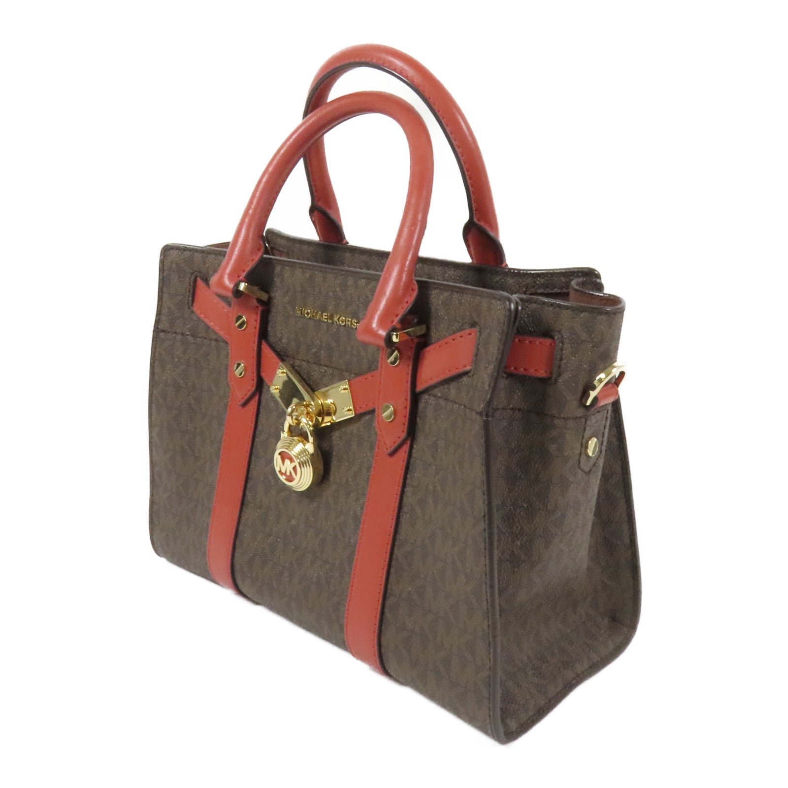 Michael Kors 塗層帆布Shoulder Bag金扣手挽袋