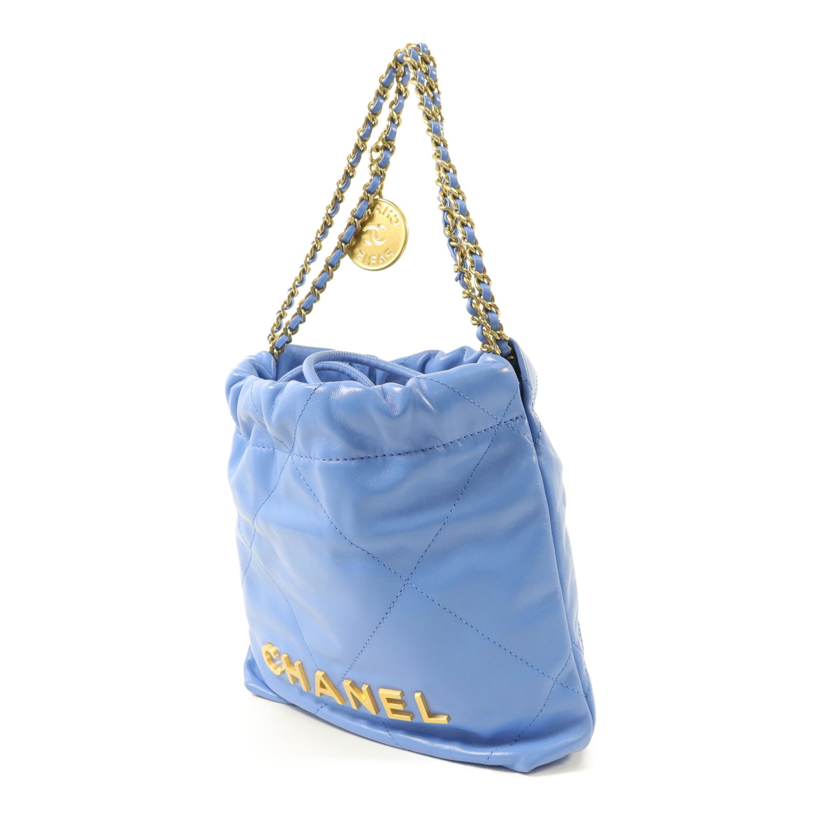 CHANEL 羊皮皮革Chanel 22 Mini手挽肩背兩用袋