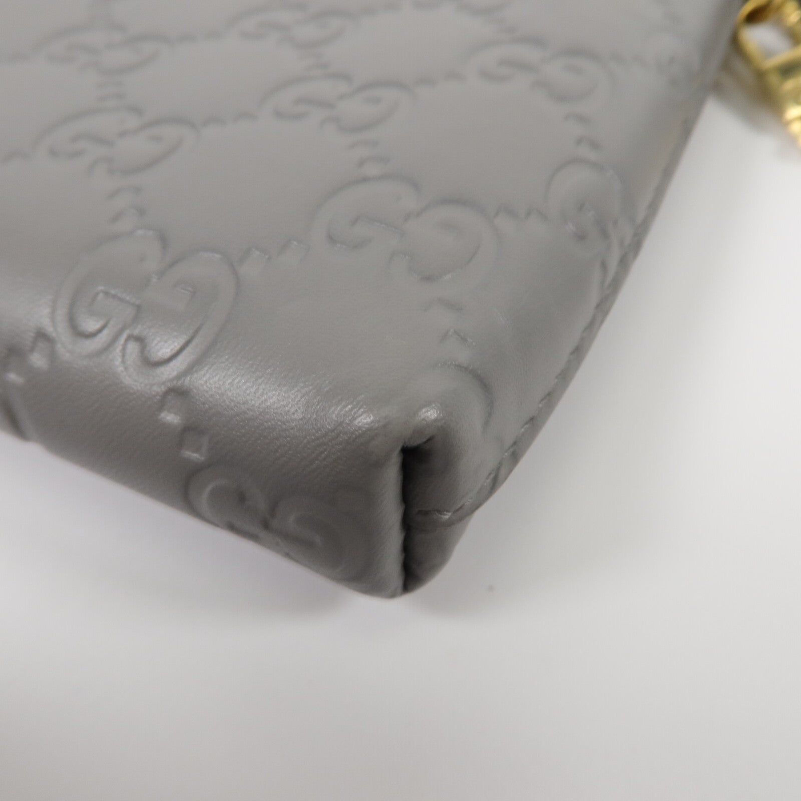 GUCCI 牛皮皮革Wallet On Chain手挽袋