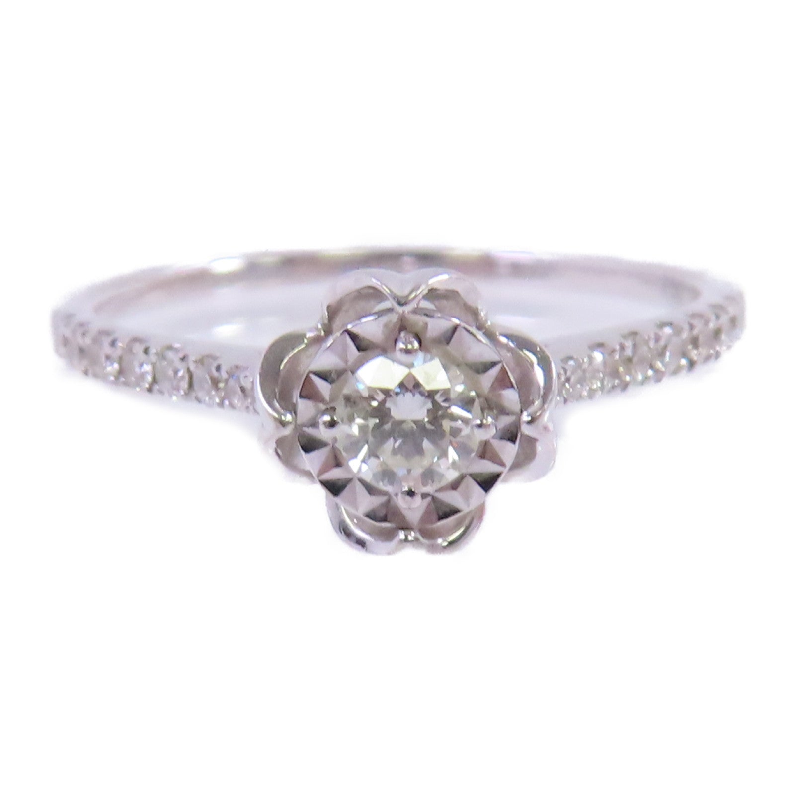 JEWELRY 18K白金/鑽石Diamond Ring戒指US#6.25