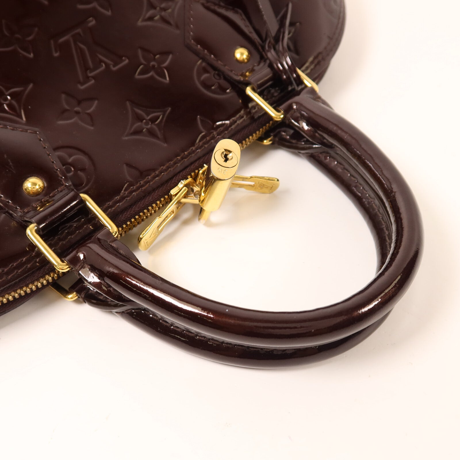 LOUIS VUITTON Monogram Vernis Alma PM手挽袋