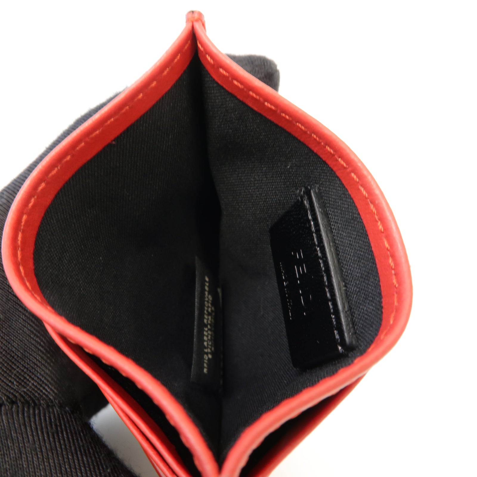 FENDI 牛皮皮革Card Case卡片套紅色