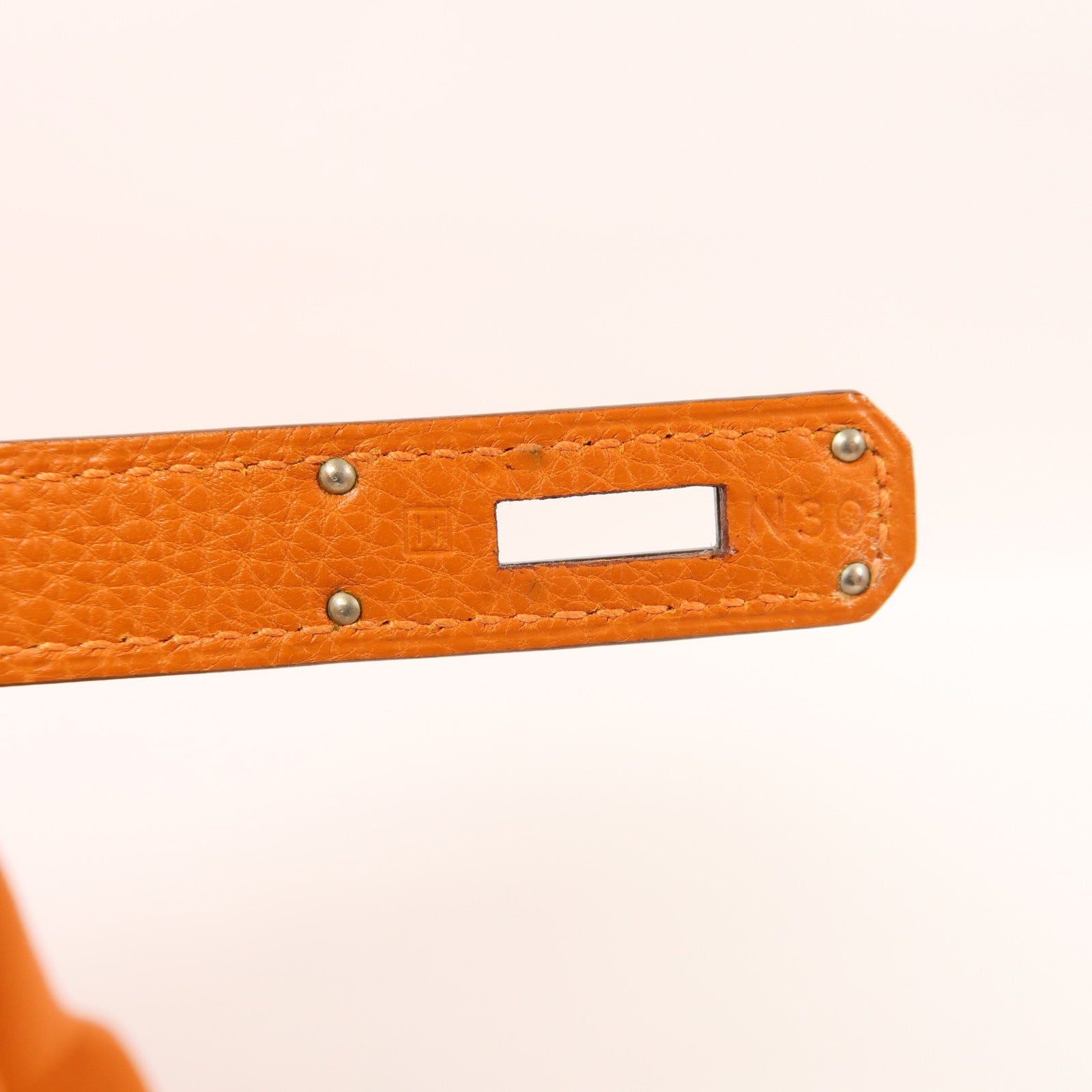 HERMES Clemence皮革Kelly 32手挽肩背兩用袋Potiron