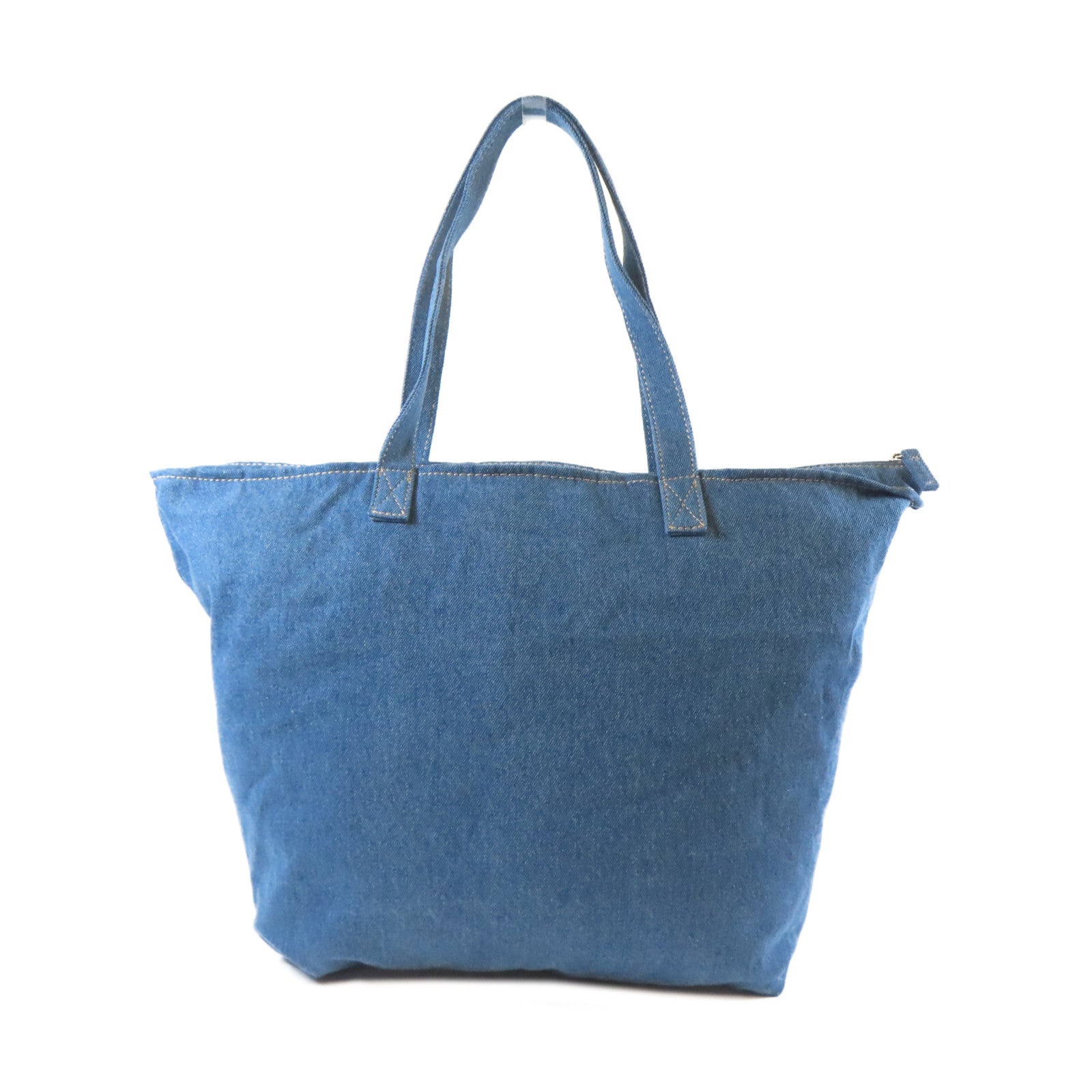 MOSCHINO 【激減優惠】牛仔布料Tote Bag銀扣手挽袋藍色
