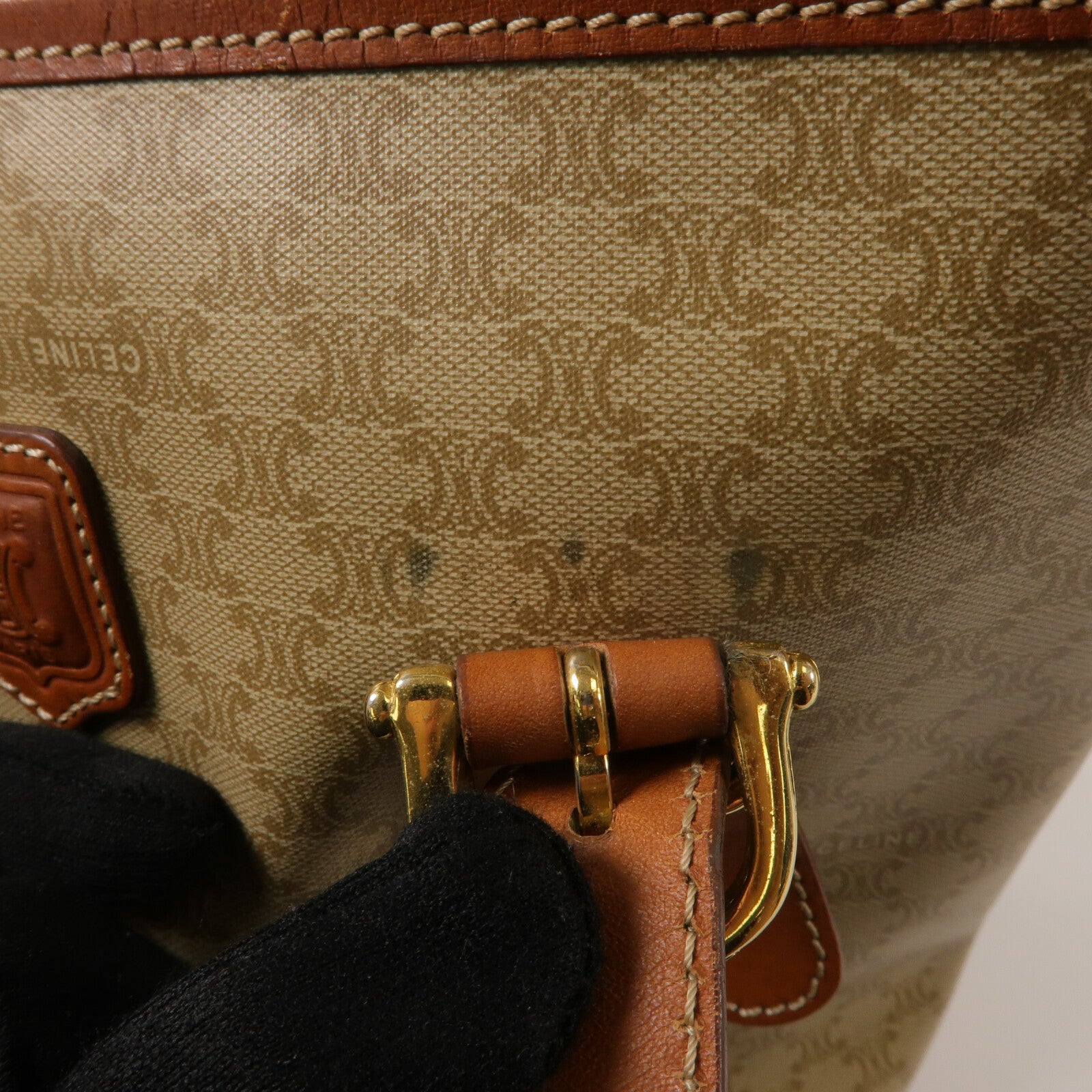 CELINE 塗層帆布Vintage Macadam Tote手挽袋