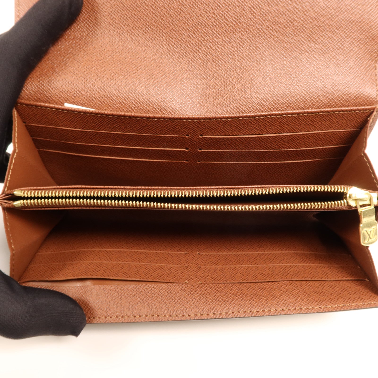 LOUIS VUITTON Monogram Portefeuille Sara金扣長錢包