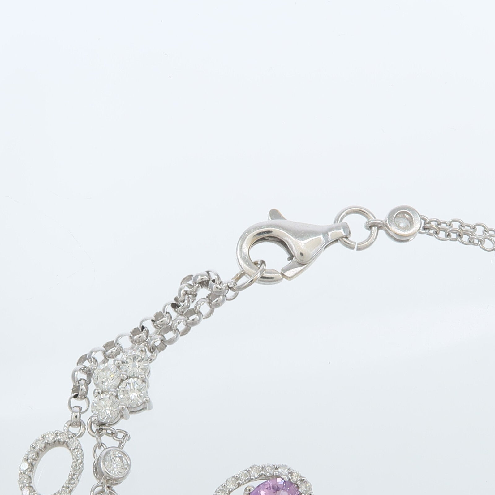 JEWELRY 18K白金Color stone Bracelet彩色寶石手鏈