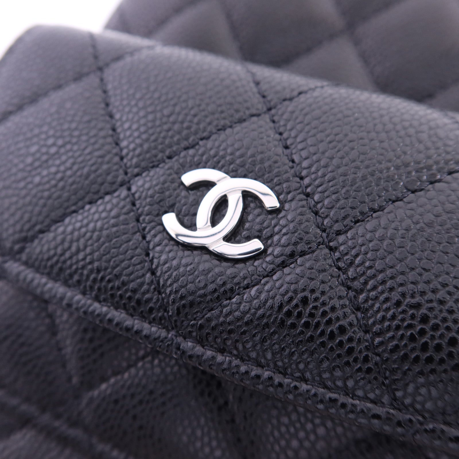CHANEL 【激減優惠】牛皮皮革Mini Backpack銀扣背包