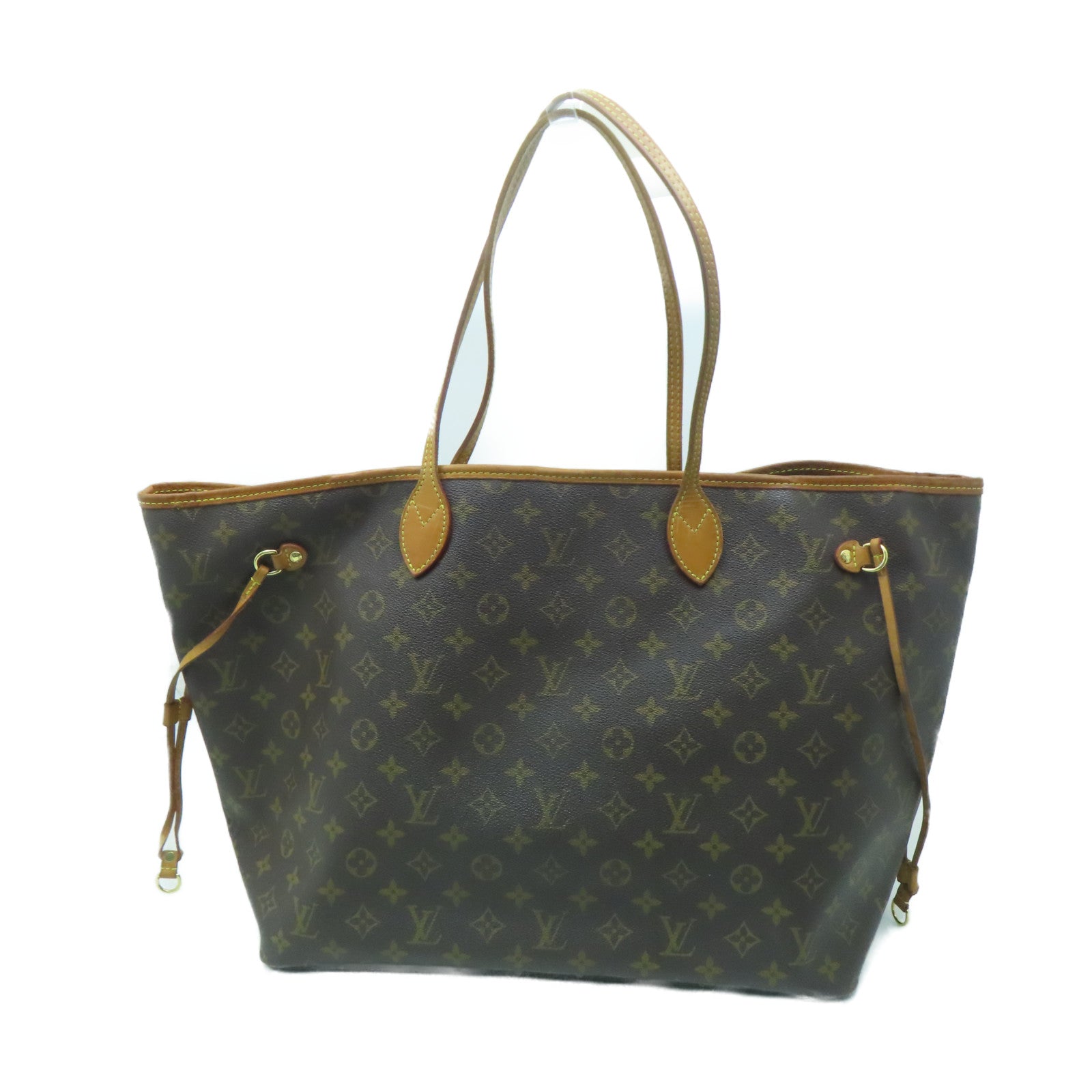 LOUIS VUITTON 【激減優惠】Monogram Neverfull GM金扣肩背袋啡色