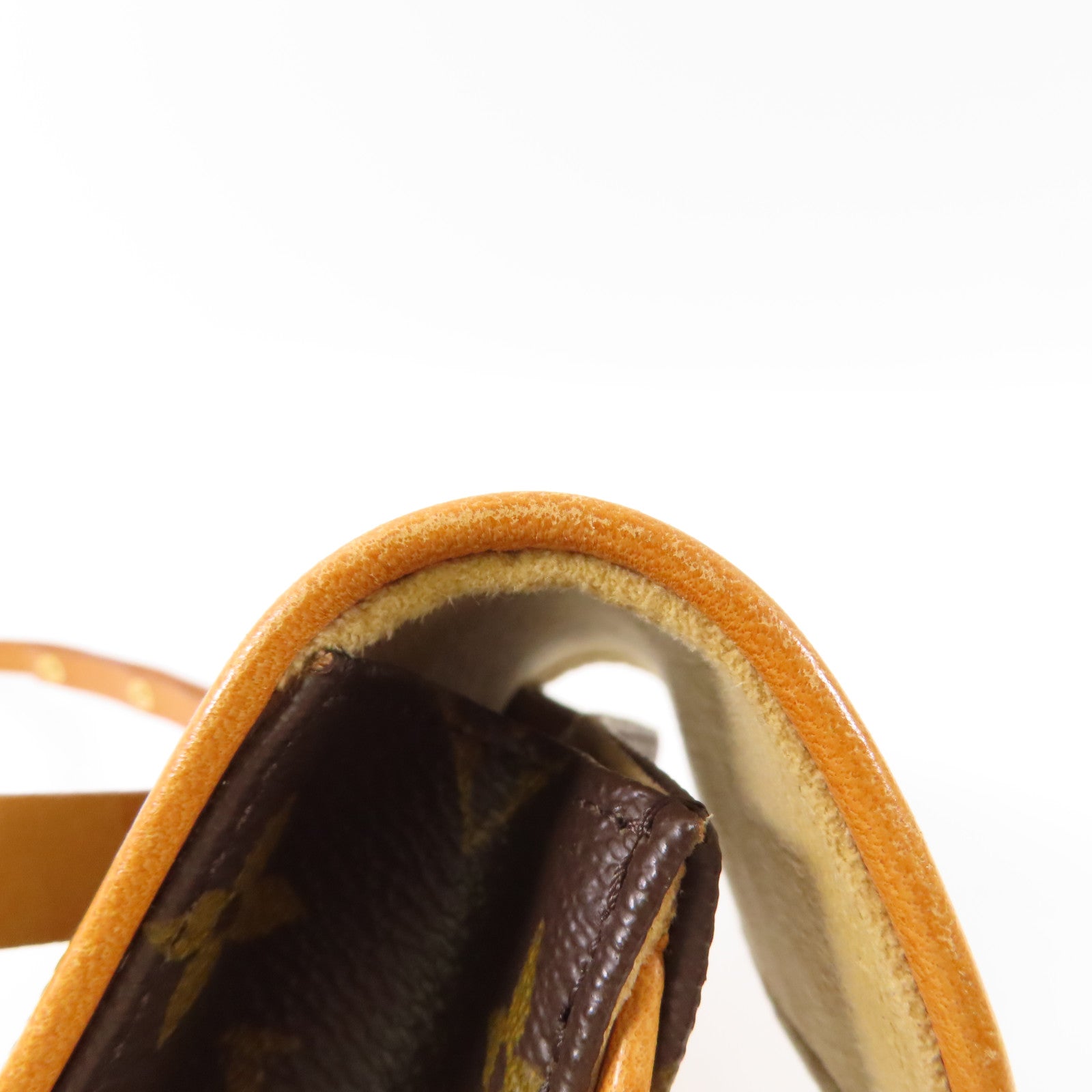 LOUIS VUITTON Monogram Pochette Florentine XS金扣腰包棕色