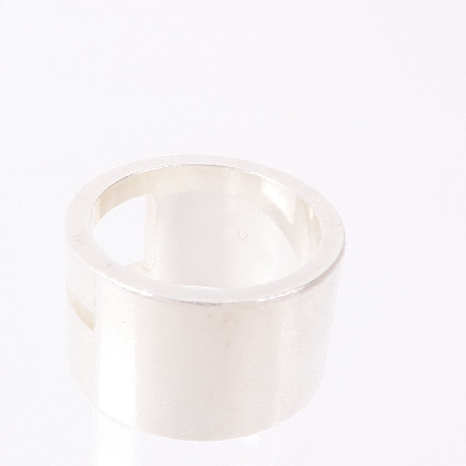 GUCCI 925純銀G Wide Ring戒指US#5.5