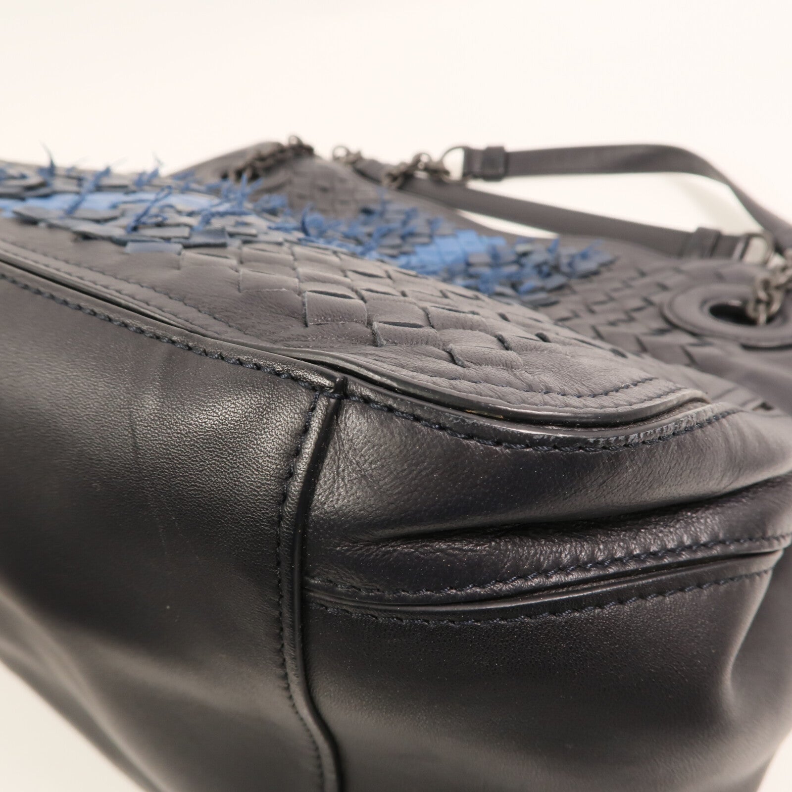 BOTTEGA VENETA 【激減優惠】牛皮皮革Shoulder Bag銀扣肩背袋