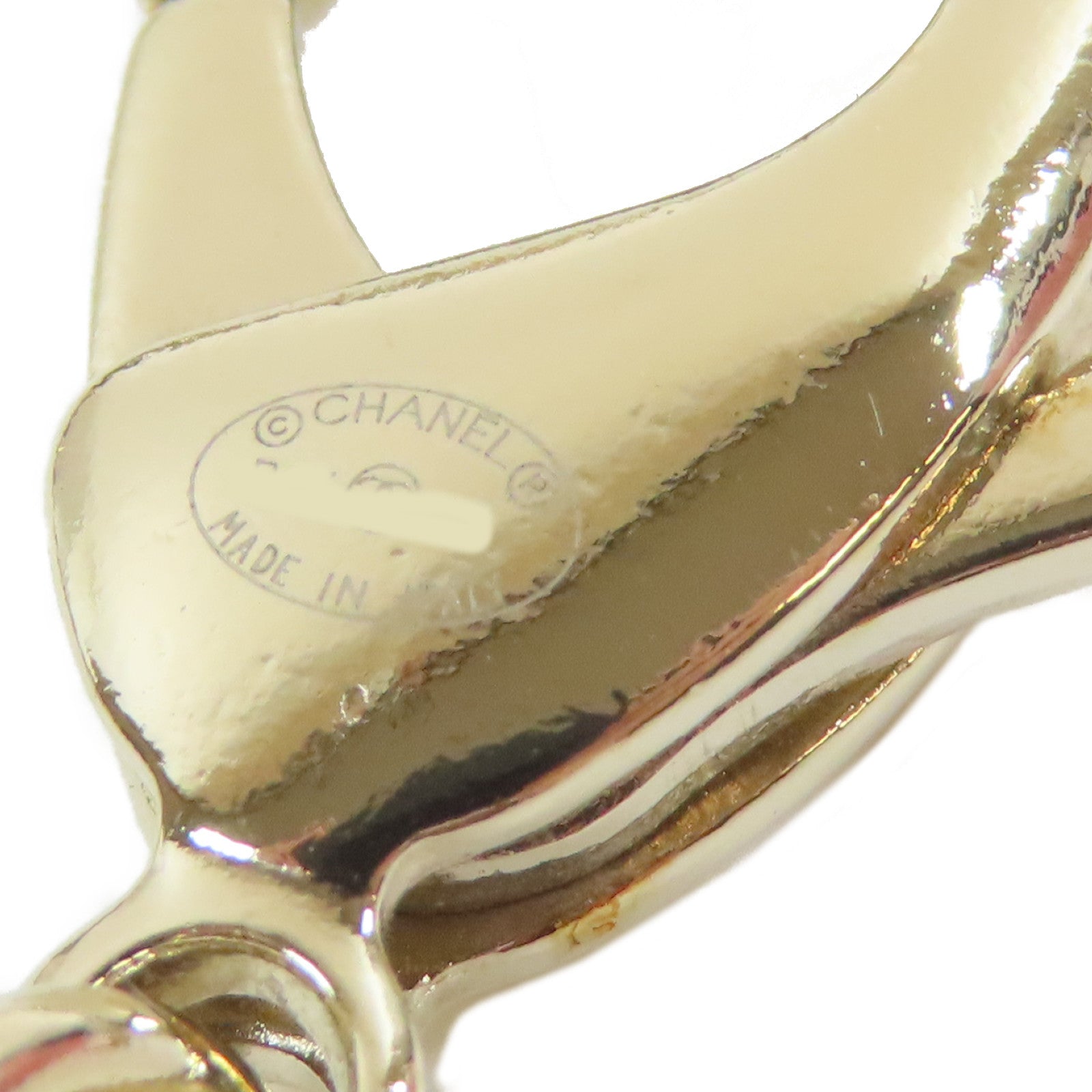 CHANEL 金屬/皮革Necklace項鍊金色/黑色#36cm