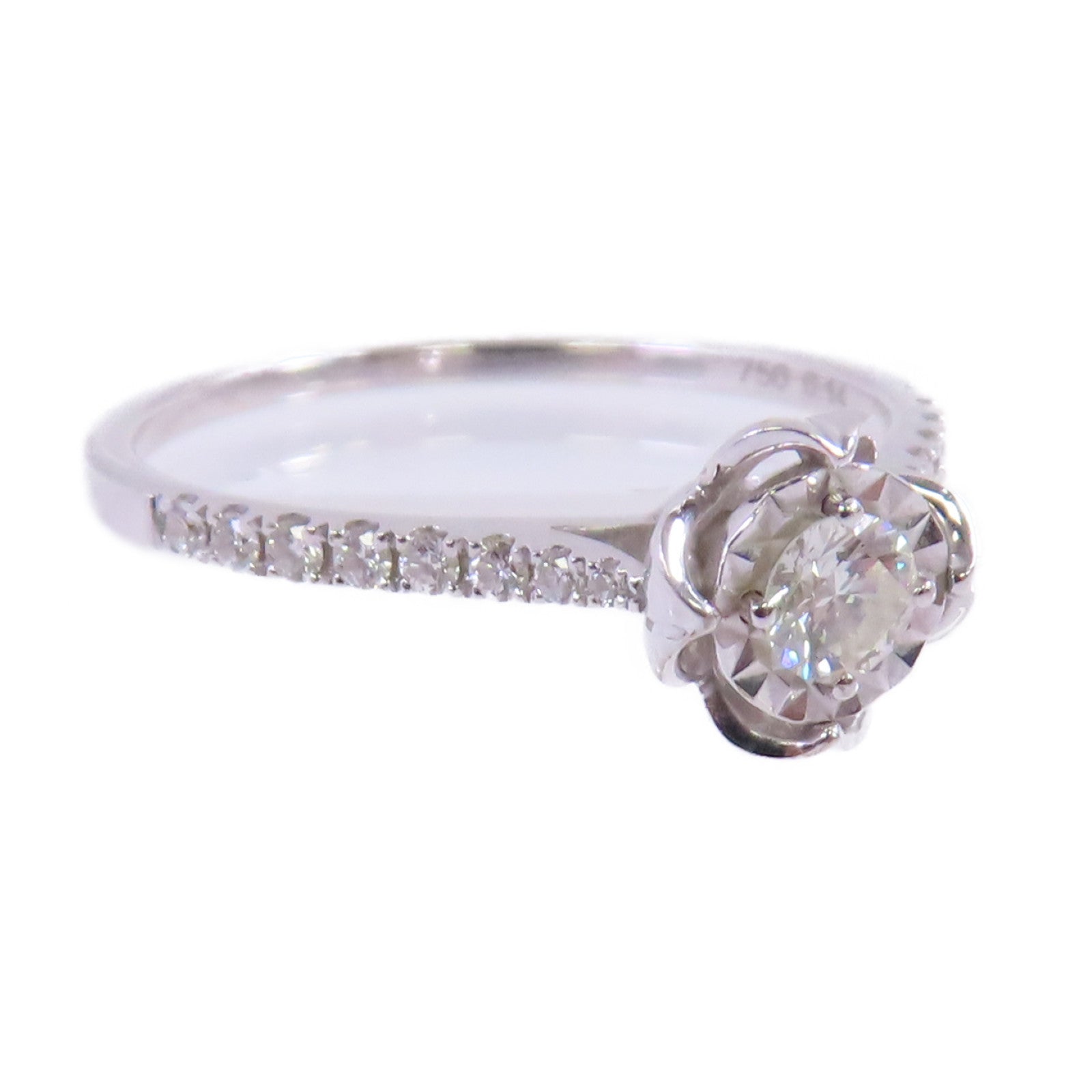 JEWELRY 18K白金/鑽石Diamond Ring戒指US#6.25