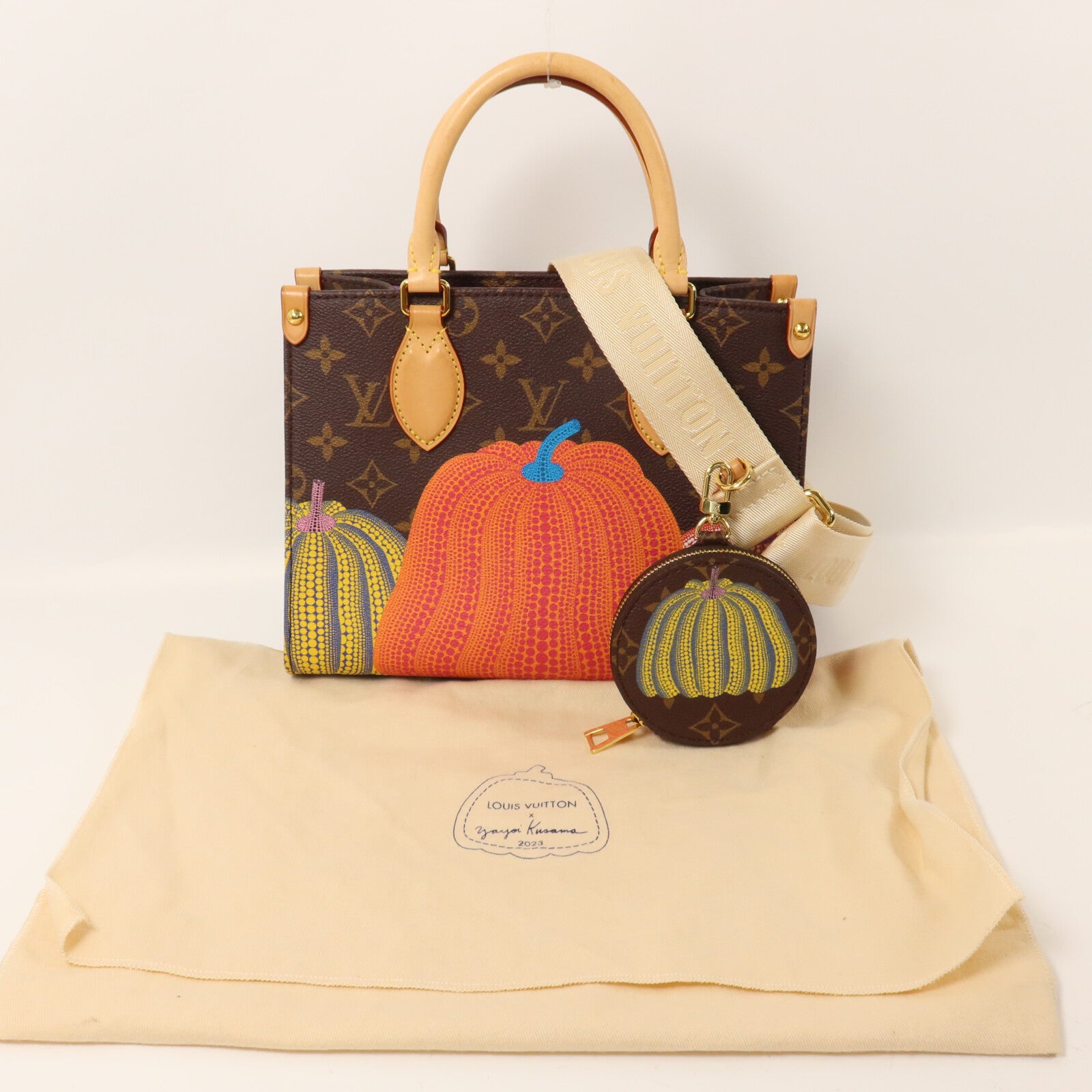 LOUIS VUITTON Monogram LV x YK On The Go PM手挽肩背兩用袋