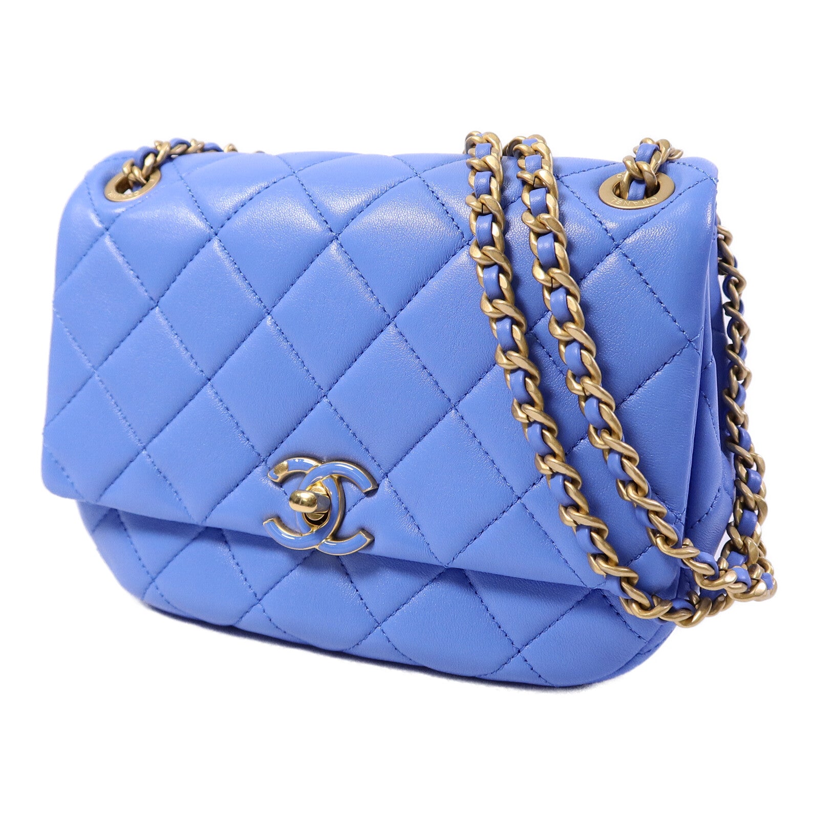 CHANEL 羊皮皮革Chain Shoudler Bag鏈帶肩背袋