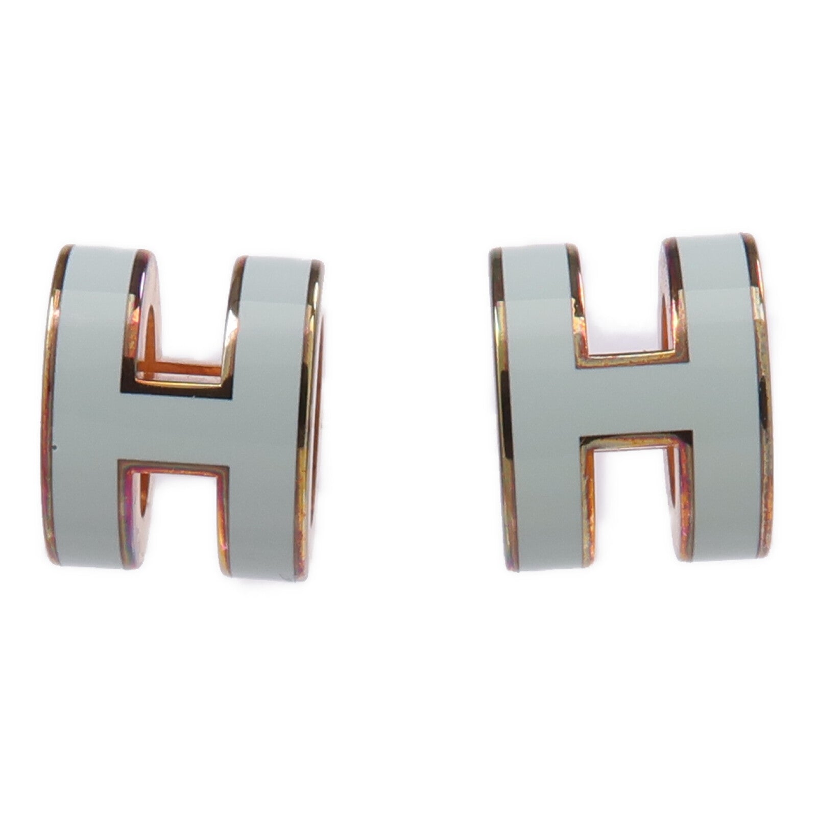 HERMES 金屬Mini Pop H耳環