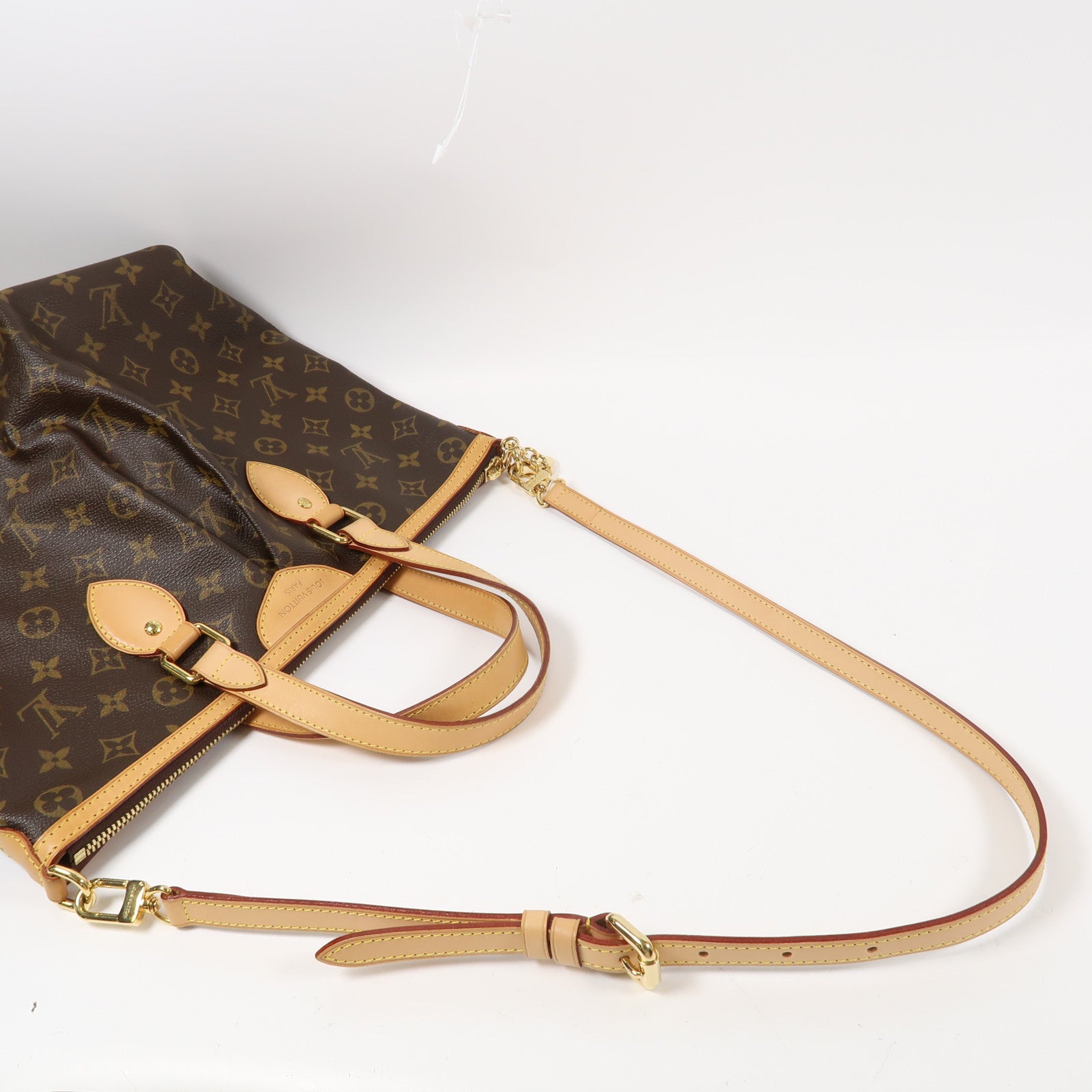LOUIS VUITTON Monogram Palermo PM金扣手挽肩背兩用袋啡色