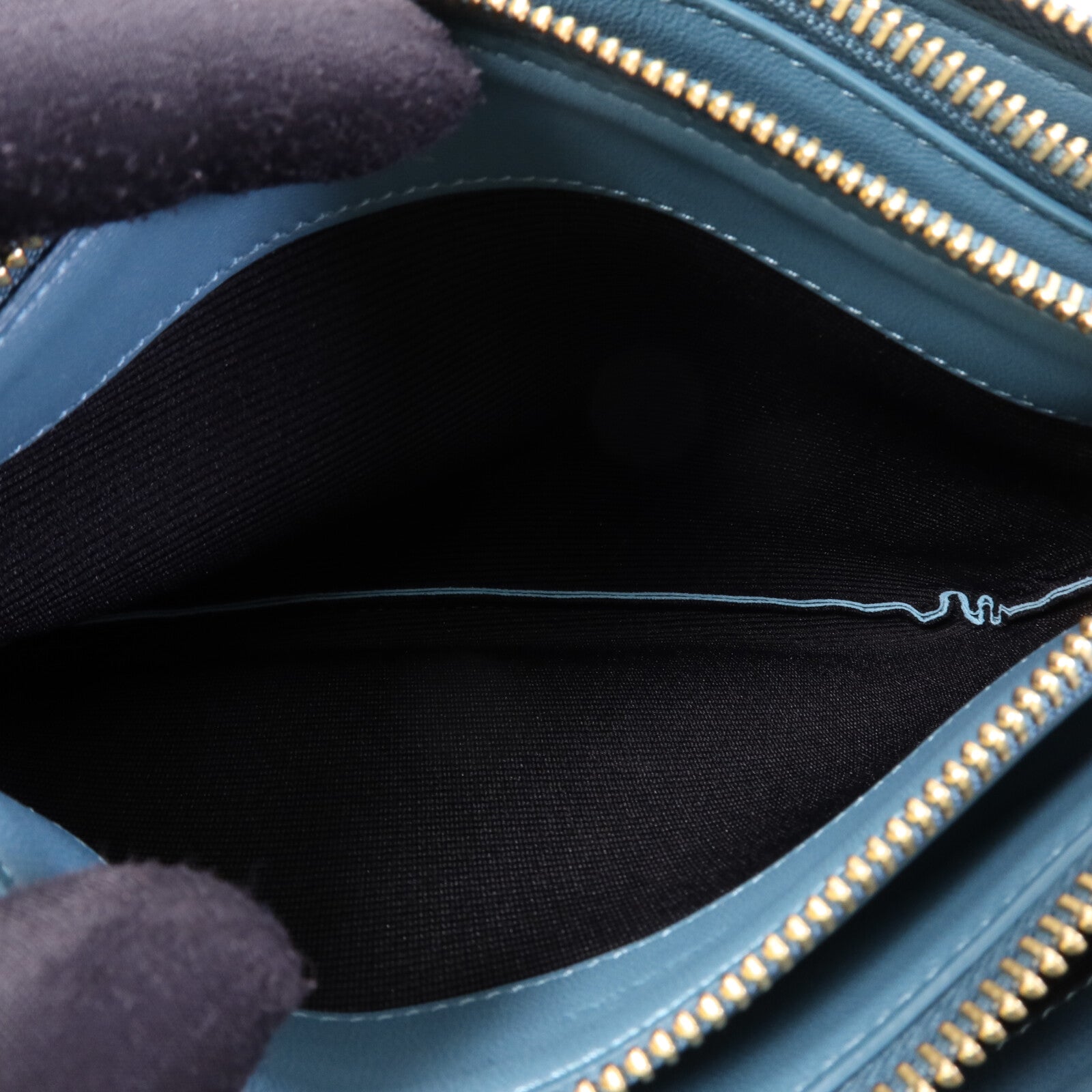 CELINE 牛皮皮革Trio Small金扣肩背袋