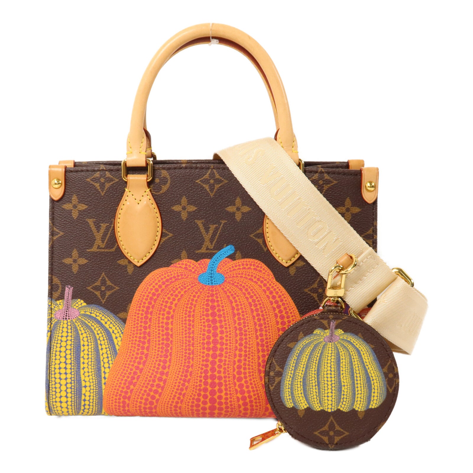 LOUIS VUITTON Monogram LV x YK On The Go PM手挽肩背兩用袋