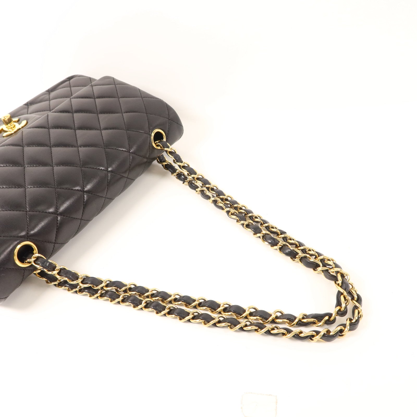 CHANEL 羊皮皮革Classic 25金扣鏈帶肩背袋