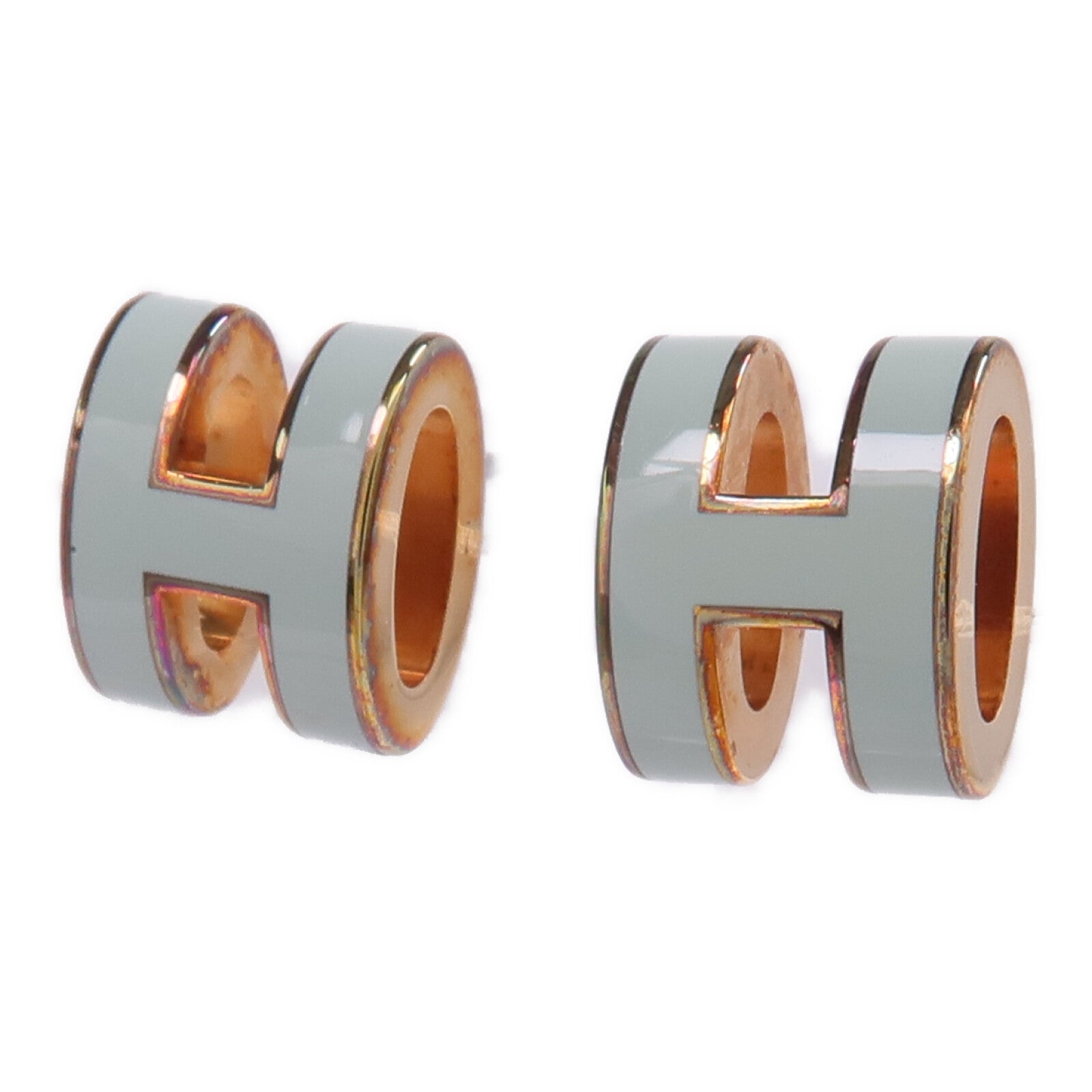 HERMES 金屬Mini Pop H耳環