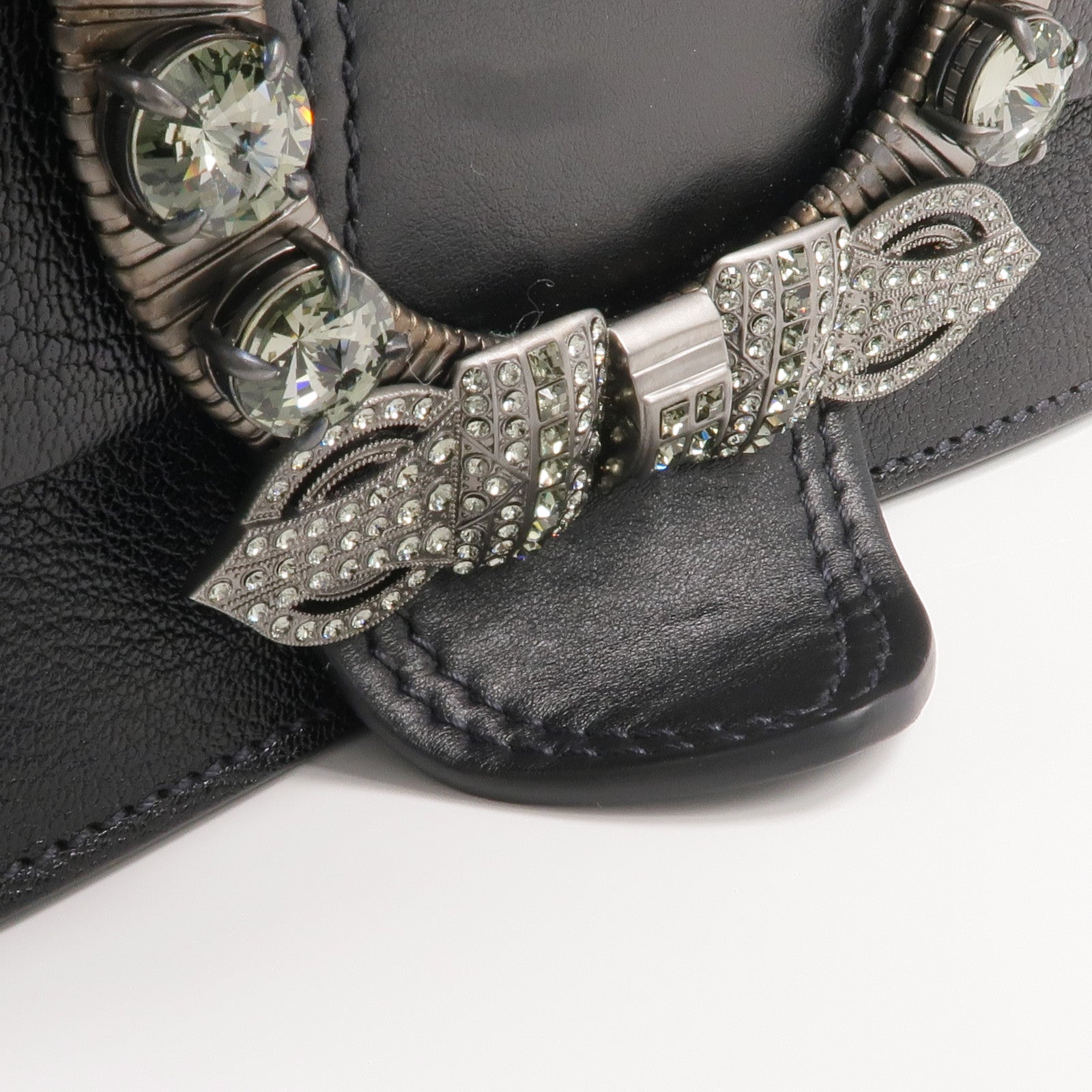 Miu Miu 山羊皮皮革Shoulder Bag銀扣肩背袋