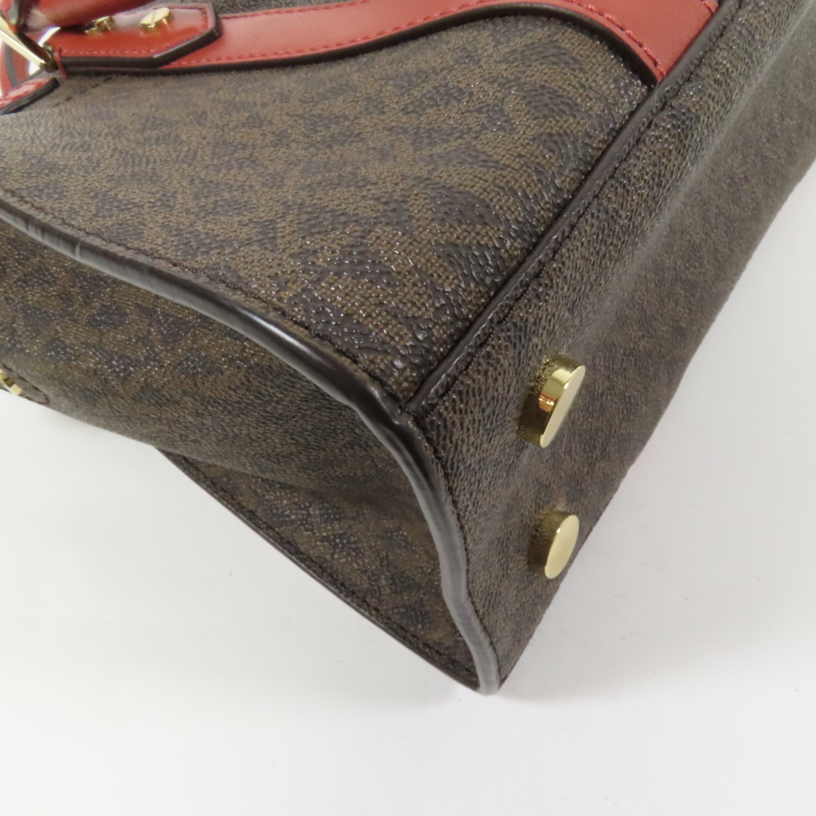 Michael Kors 塗層帆布Shoulder Bag金扣手挽袋