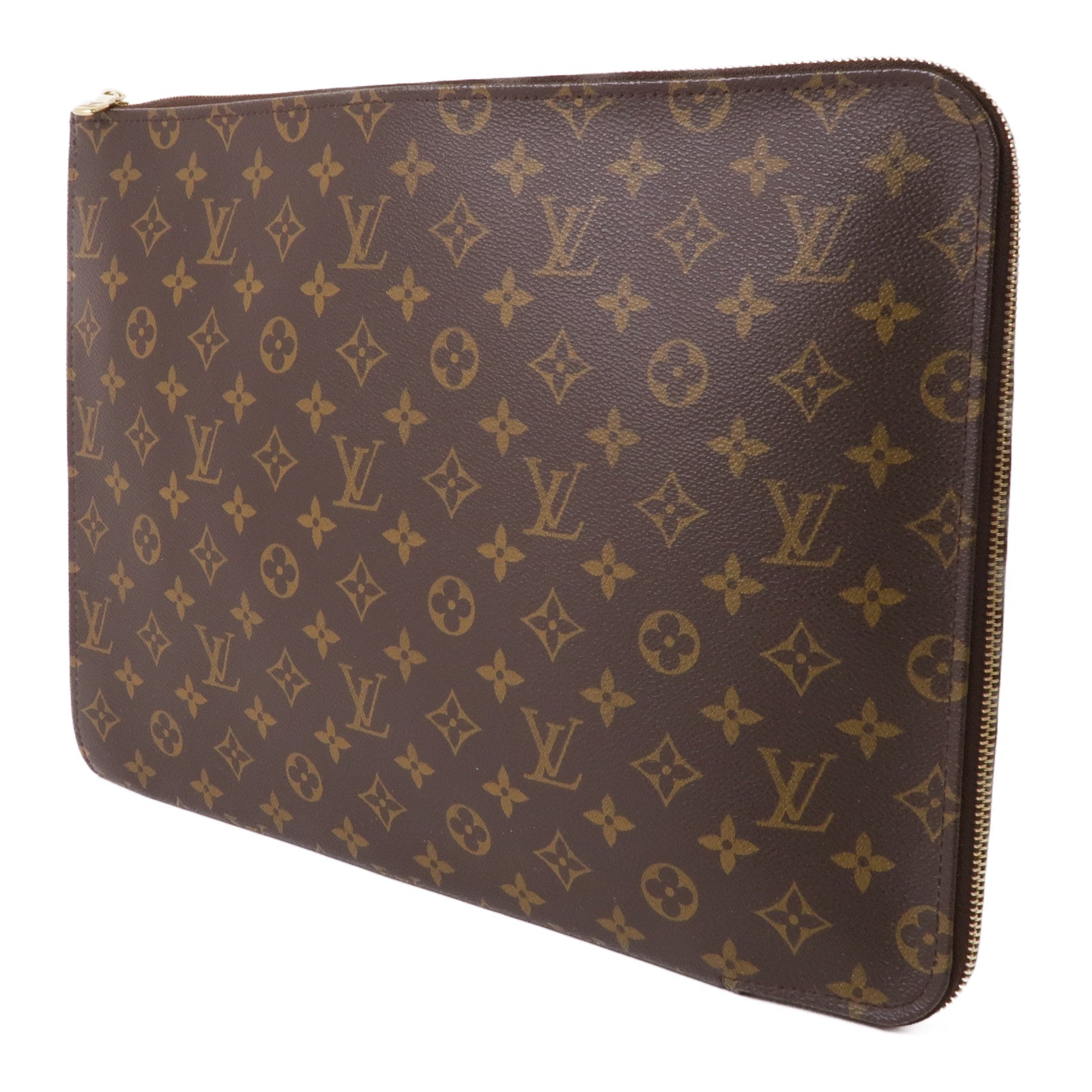 LOUIS VUITTON Monogram Poche Document Briefcase金扣公事包